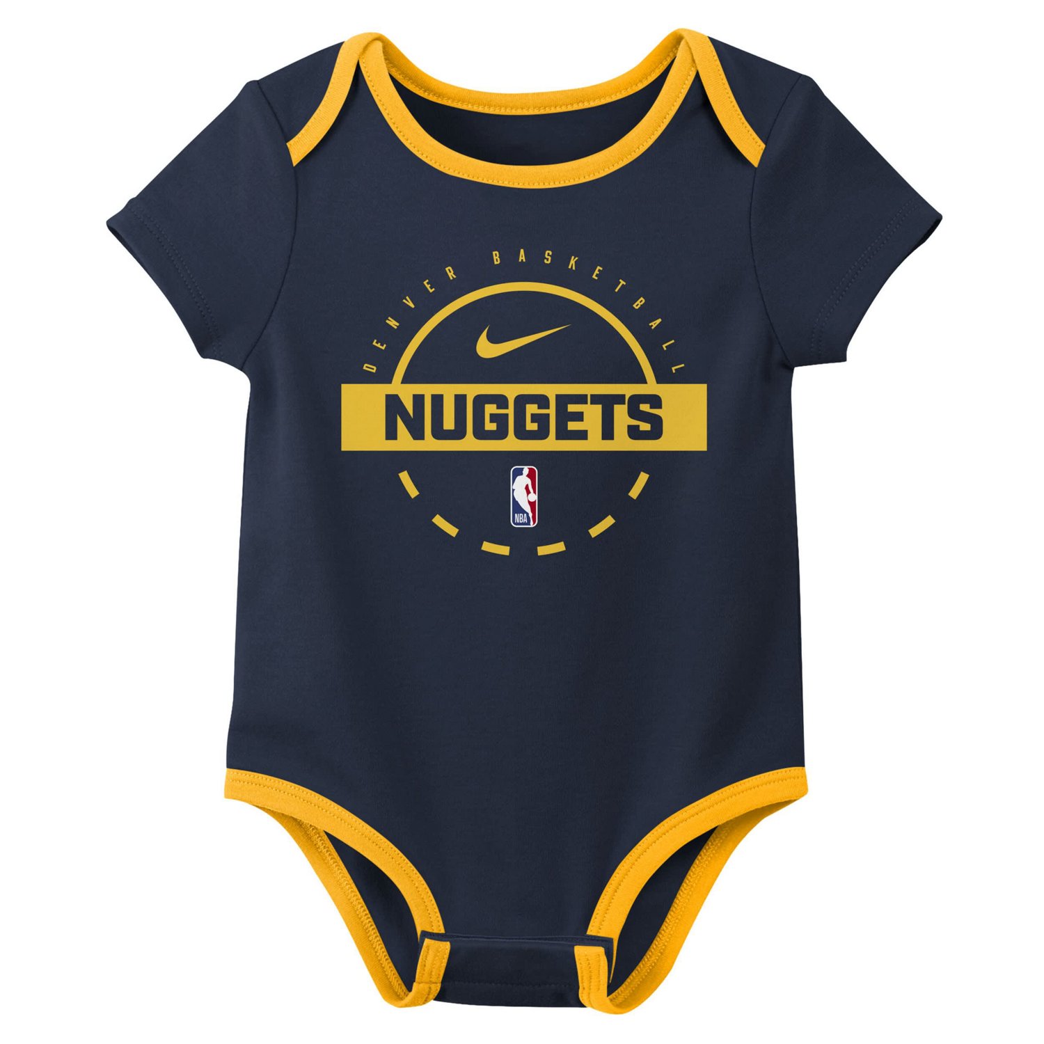  Newborn Nike Denver Nuggets Two-Piece Bodysuit Set - view number 2