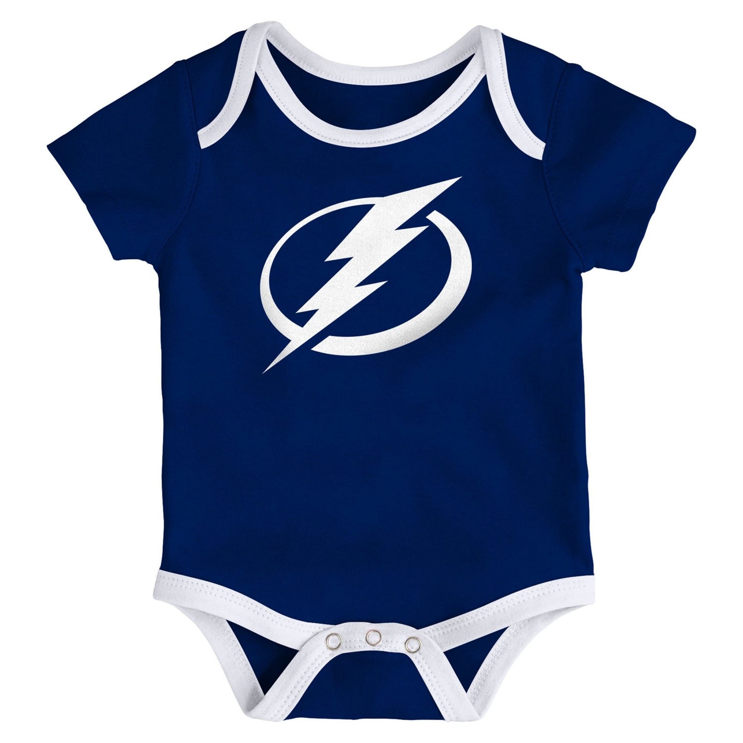  Newborn Outerstuff Tampa Bay Lightning Triple Header Three-Piece Bodysuit Set - view number 2