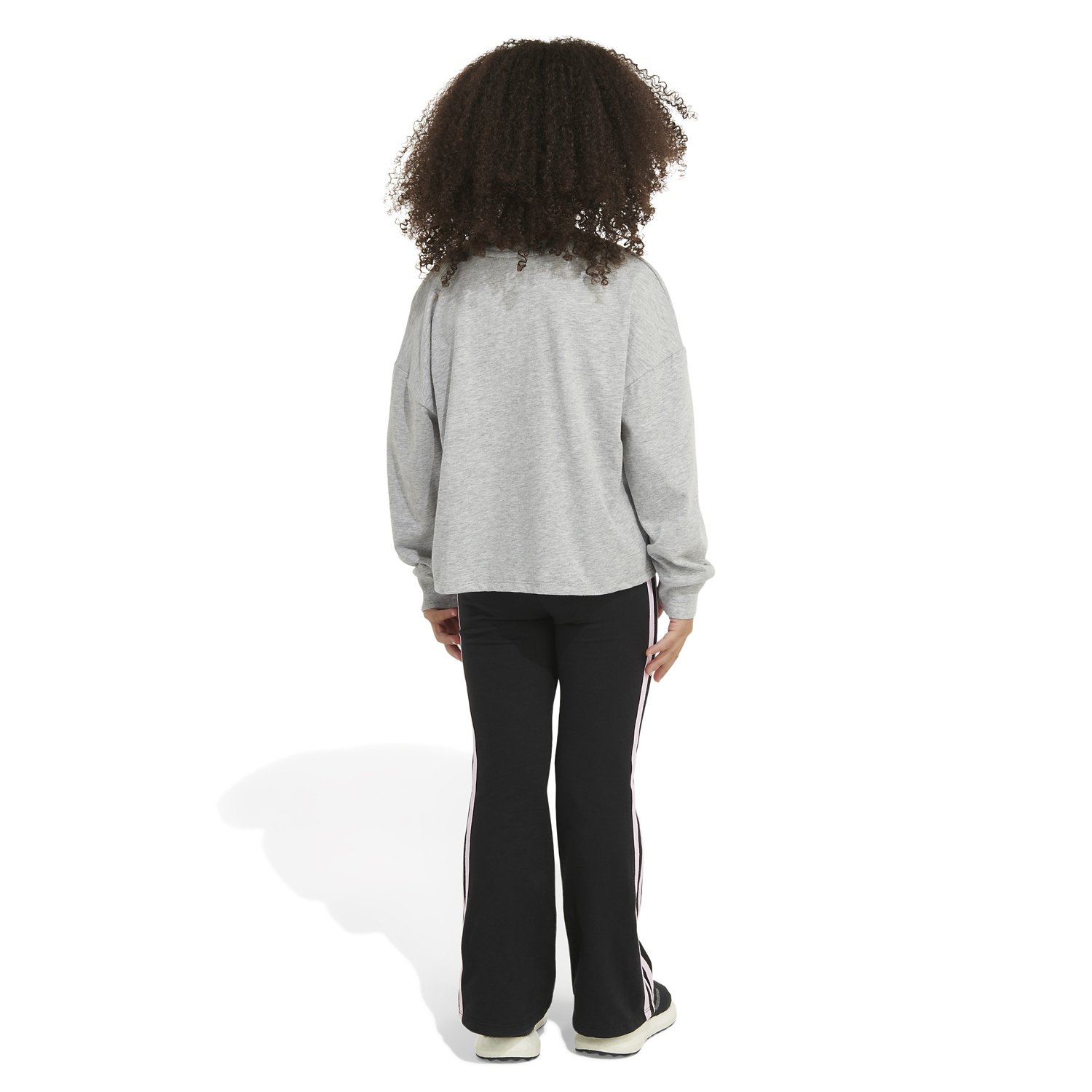 adidas 2-Piece Long Sleeve Graphic T-shirt and Flare Pant Set - view number 3