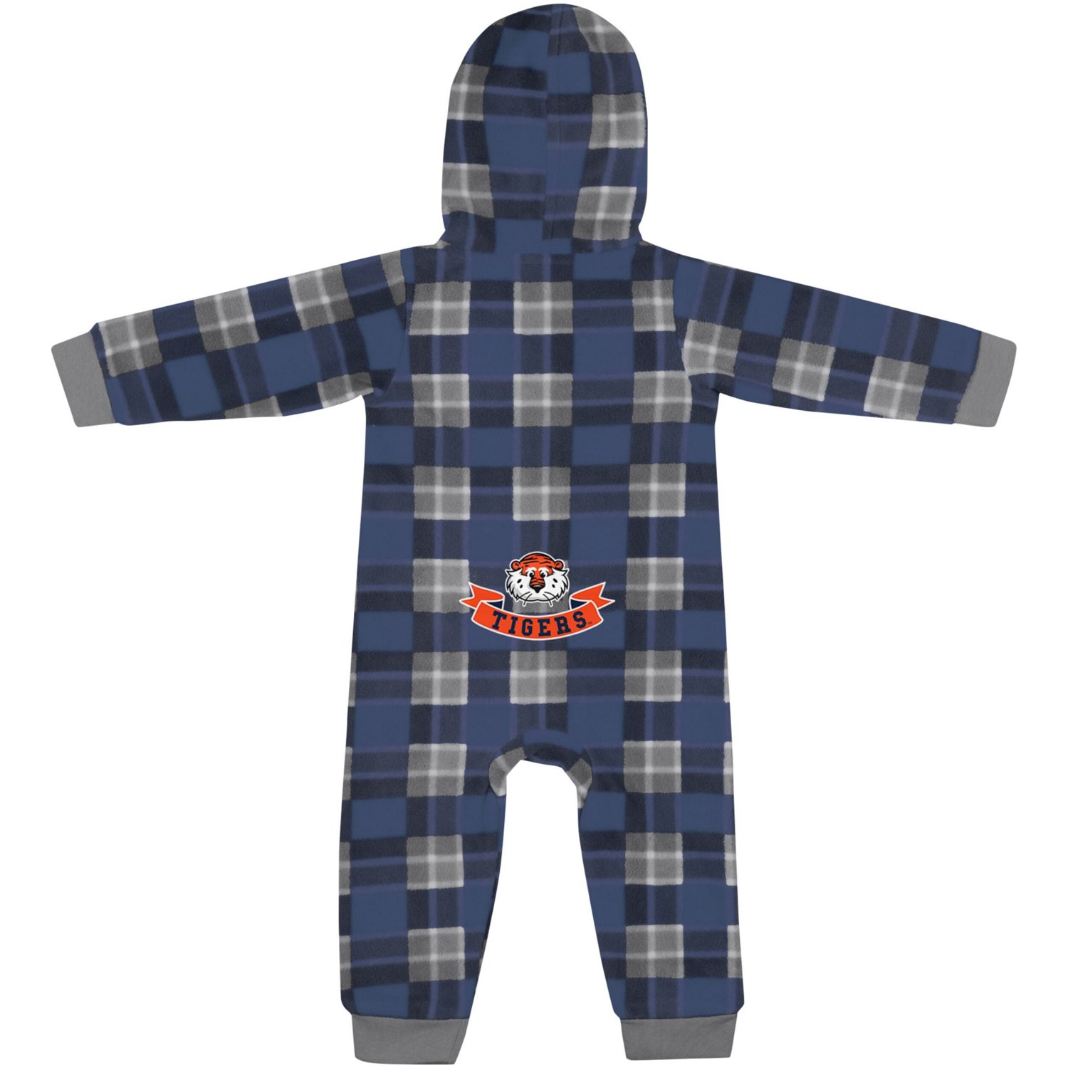 Colosseum Auburn Tigers Full-Zip Plaid Hoodie Long Sleeve Jumper