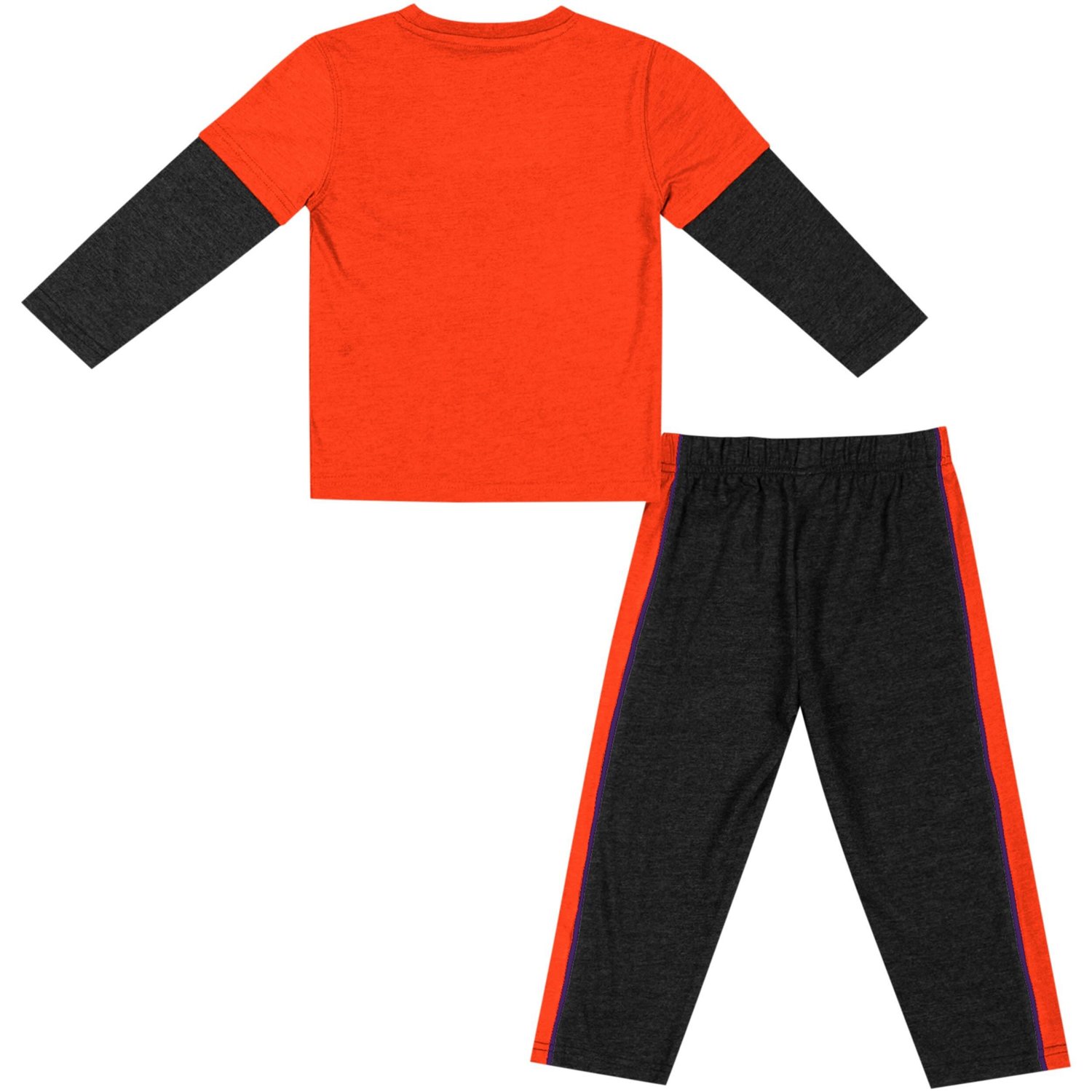 Colosseum /Black Clemson Tigers Long Sleeve T-Shirt  Pants Set                                                                   - view number 2