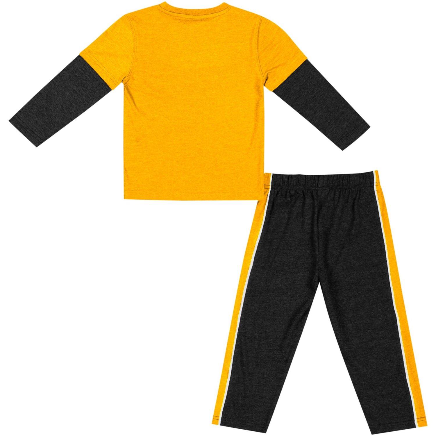 Colosseum Black Iowa Hawkeyes Long Sleeve T-Shirt  Pants Set - view number 2