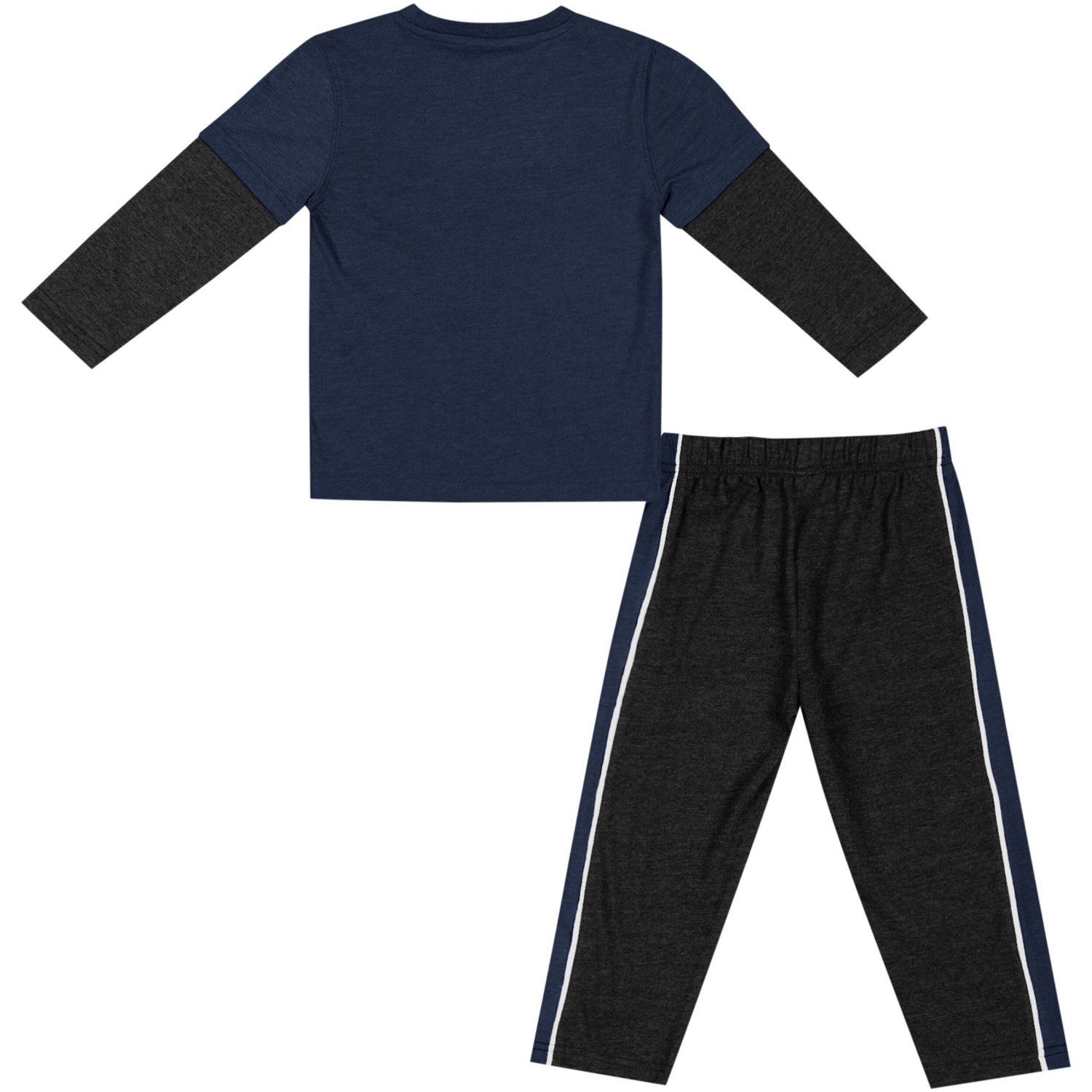 Colosseum Black Penn State Nittany Lions Long Sleeve T-Shirt  Pants Set - view number 2