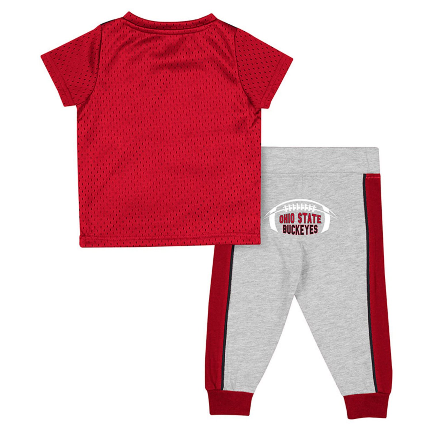 Colosseum Heather Gray Ohio State Buckeyes Ka-Boot-It Jersey  Pants Set - view number 2