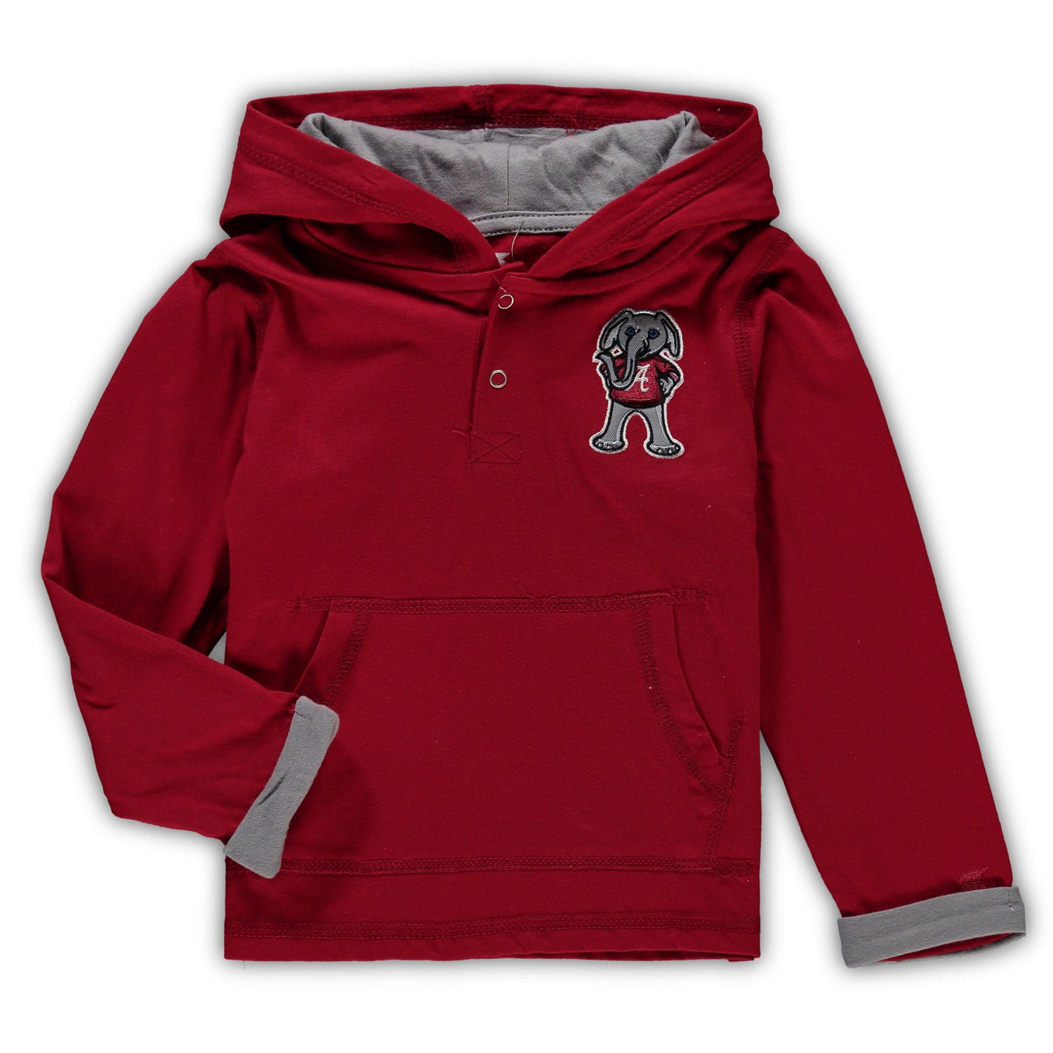 Colosseum Heathered Gray Alabama Tide Poppies Hoodie and Sweatpants Set - view number 2