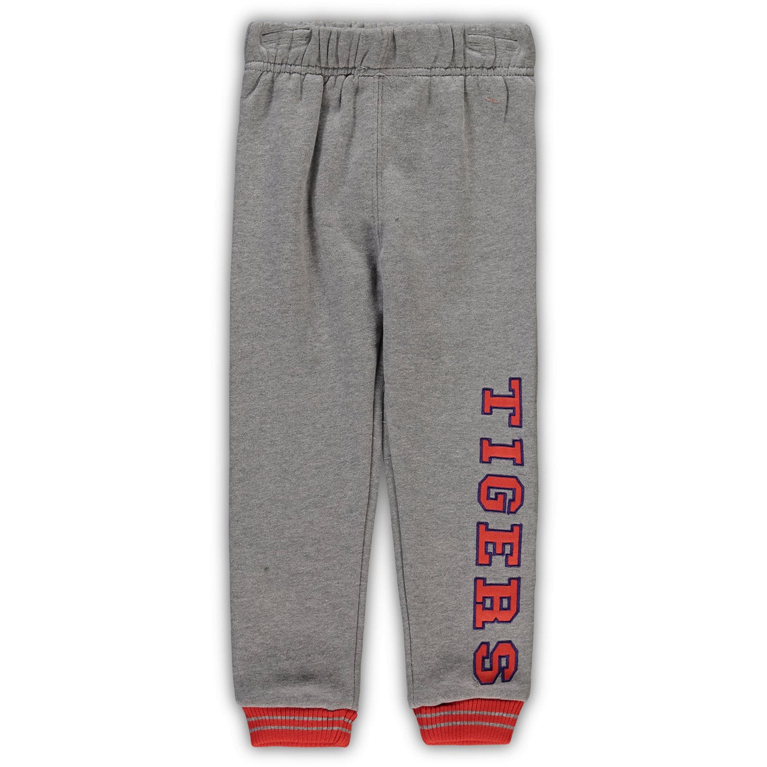Colosseum Heathered Gray Clemson Tigers Poppies Hoodie and Sweatpants Set - view number 3