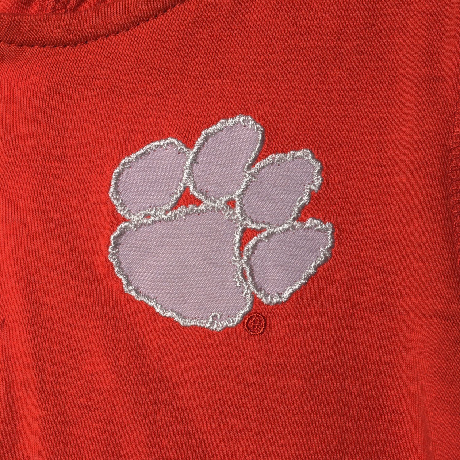 Colosseum Heathered Gray Clemson Tigers Poppies Hoodie and Sweatpants Set - view number 4