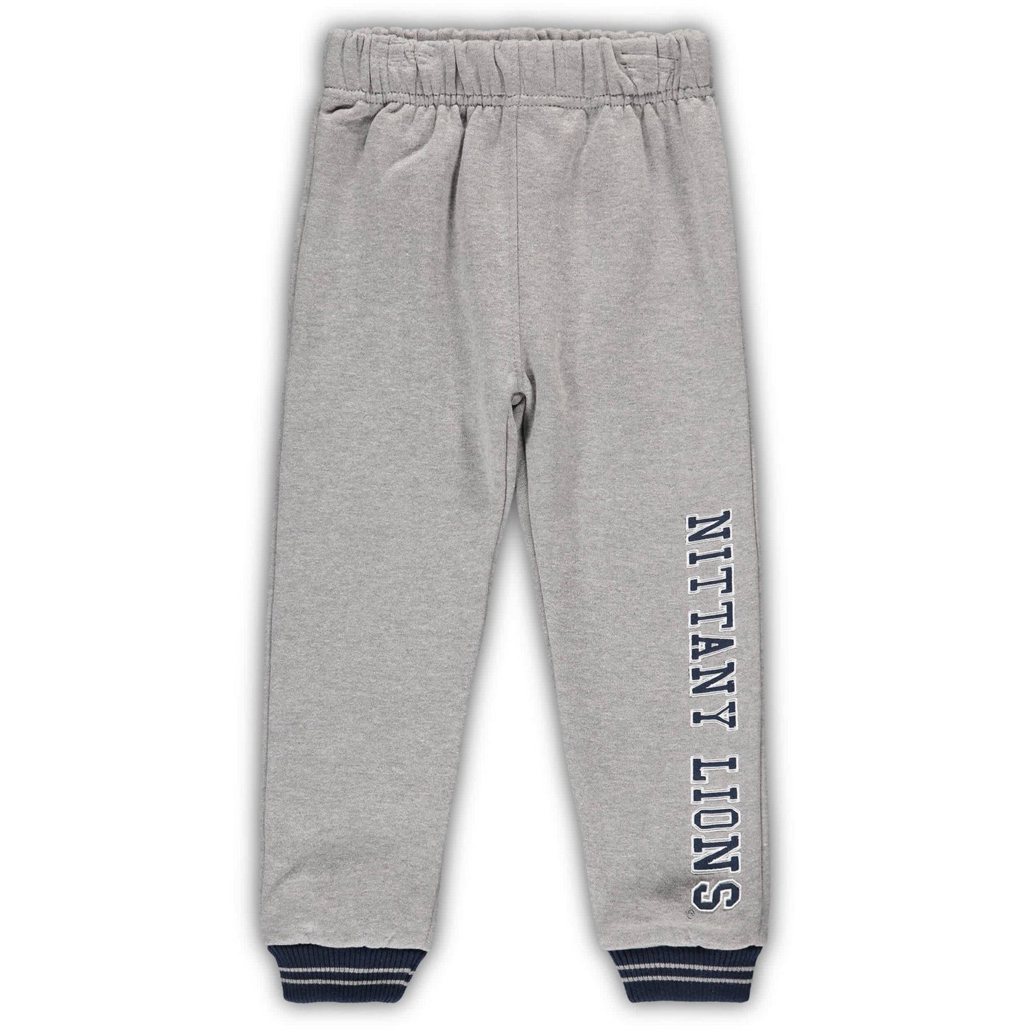 Colosseum Heathered Gray Penn State Nittany Lions Poppies Hoodie and Sweatpants Set - view number 4