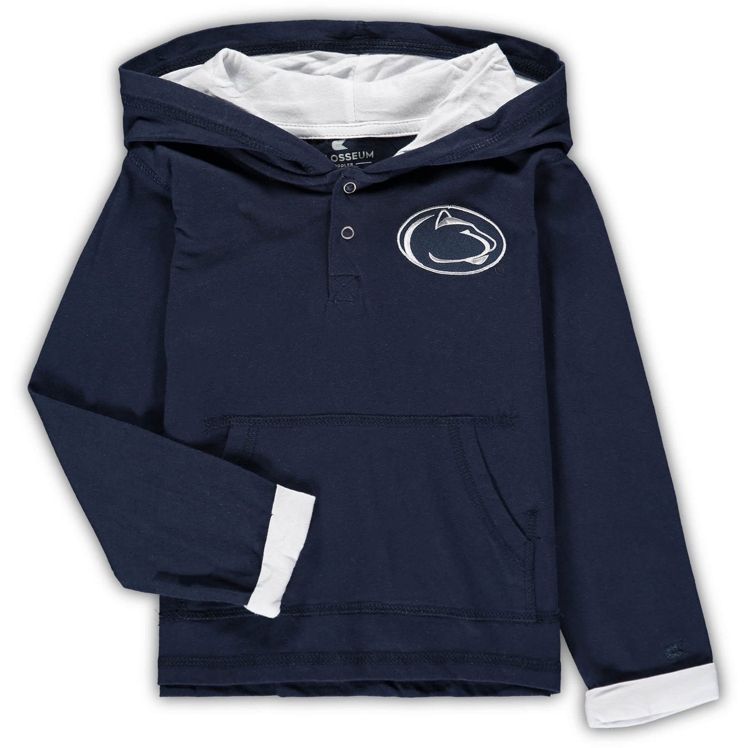 Colosseum Heathered Gray Penn State Nittany Lions Poppies Hoodie and Sweatpants Set - view number 3