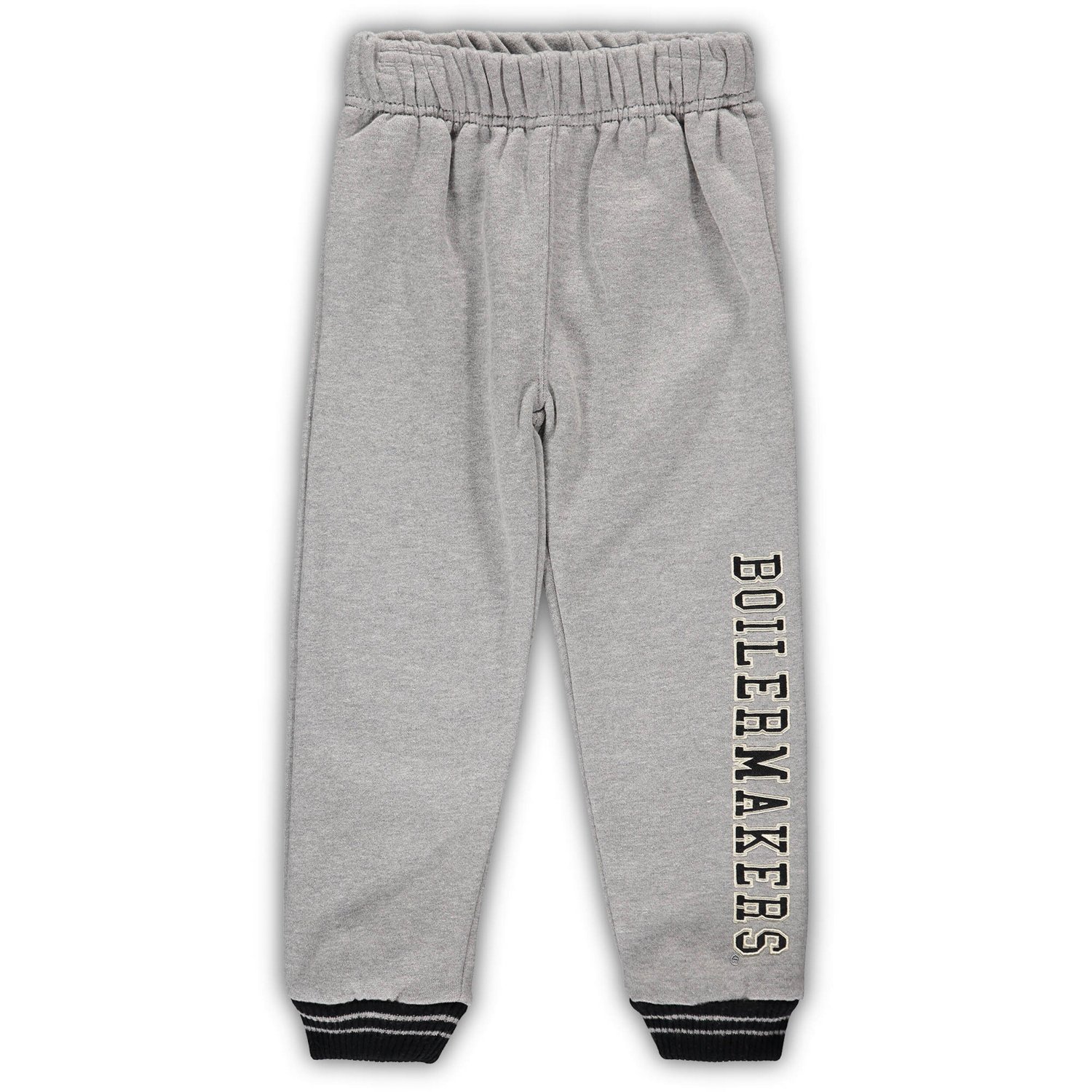 Colosseum Heathered Gray Purdue Boilermakers Poppies Hoodie and Sweatpants Set                                                   - view number 4