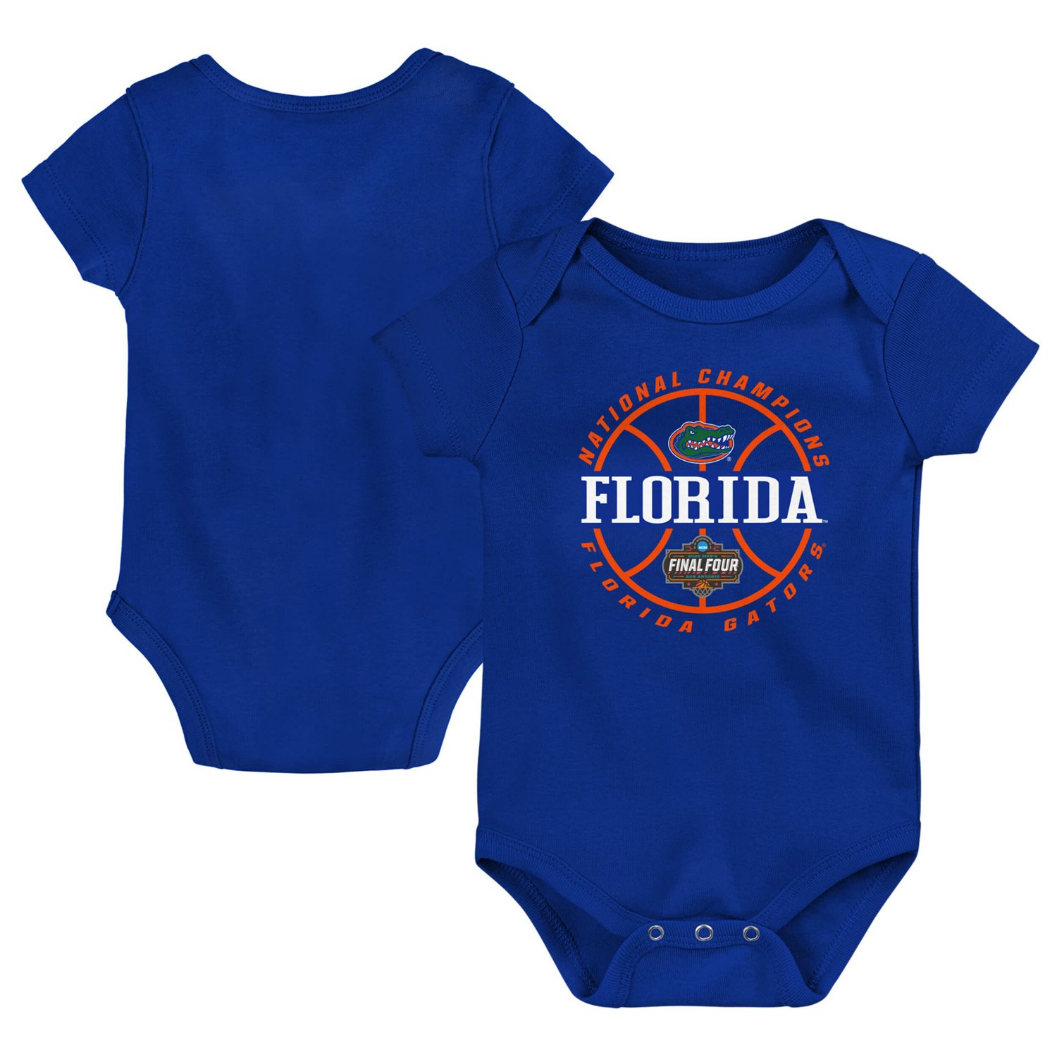 Newborn Florida Gators 2025 NCAA Men's Basketball National Champions Slam Dunk Bodysuit