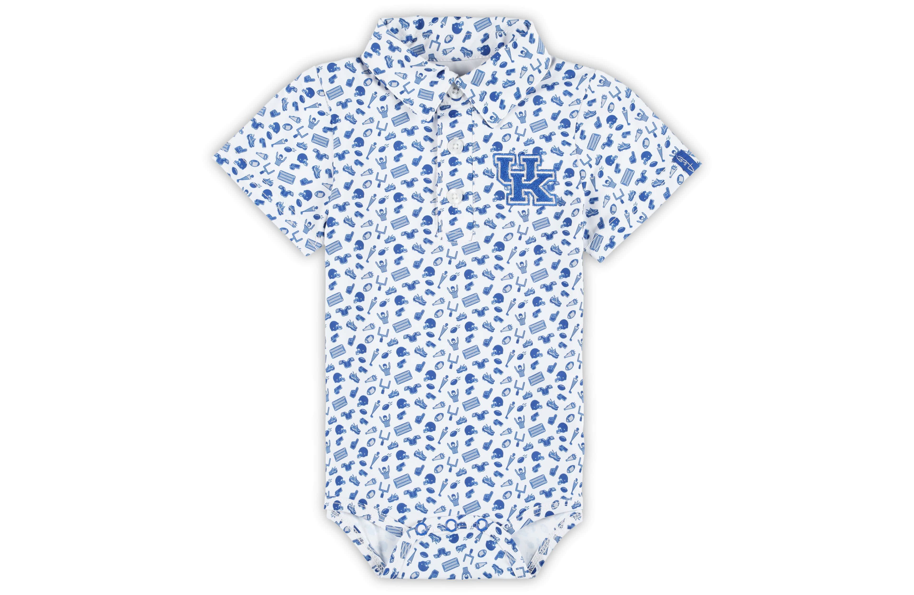 Garb Kentucky Wildcats Tom Allover Print Performance Polo Bodysuit