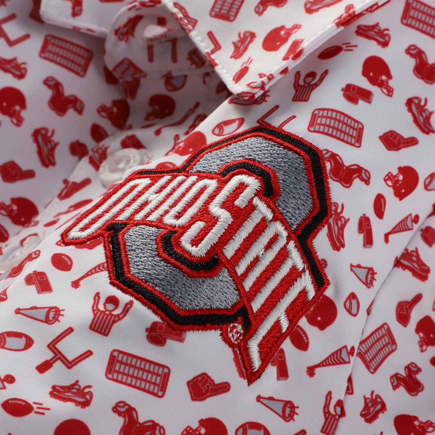 Garb Ohio State Buckeyes Tom Allover Print Performance Polo Bodysuit - view number 2