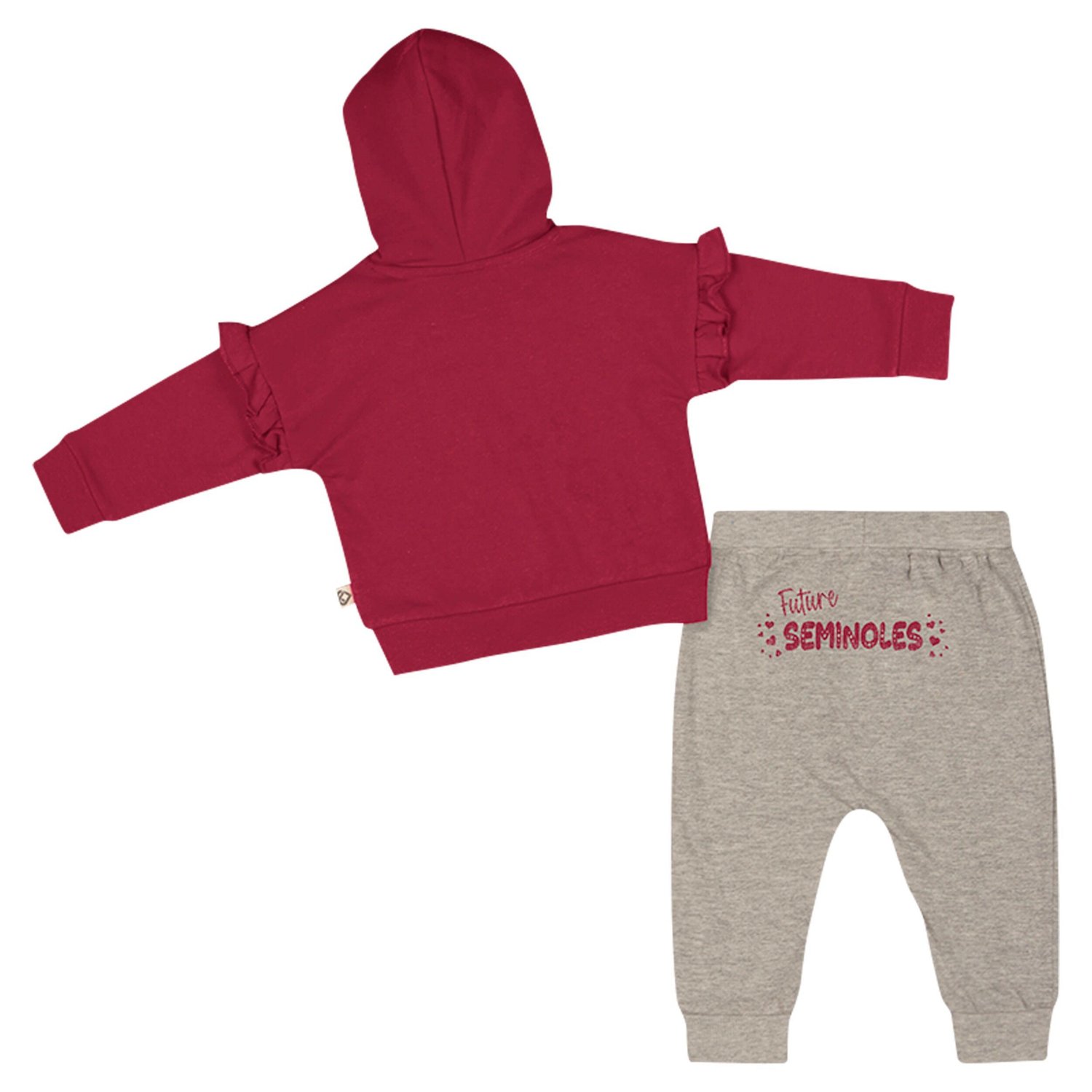 Girls Colosseum Florida State Seminoles Patches Fleece Pullover Hoodie and Pants Set                                             - view number 2