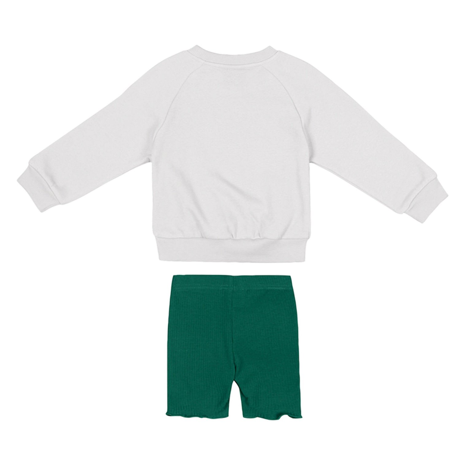 Girls Colosseum /Green Michigan State Spartans Beta Fleece Sweatshirt and Shorts Set                                             - view number 2