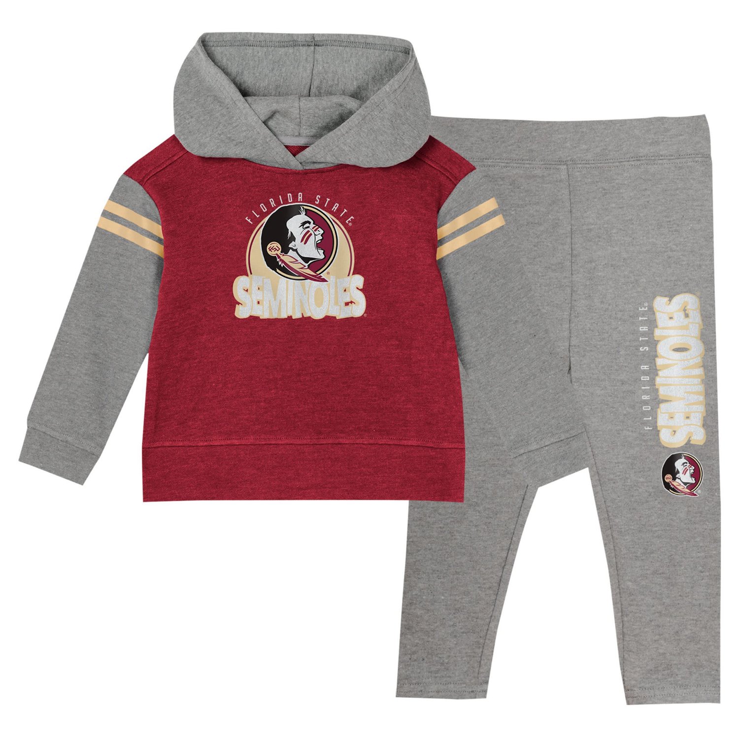 Girls Florida State Seminoles Clubhouse Pullover Hoodie  Legging Set