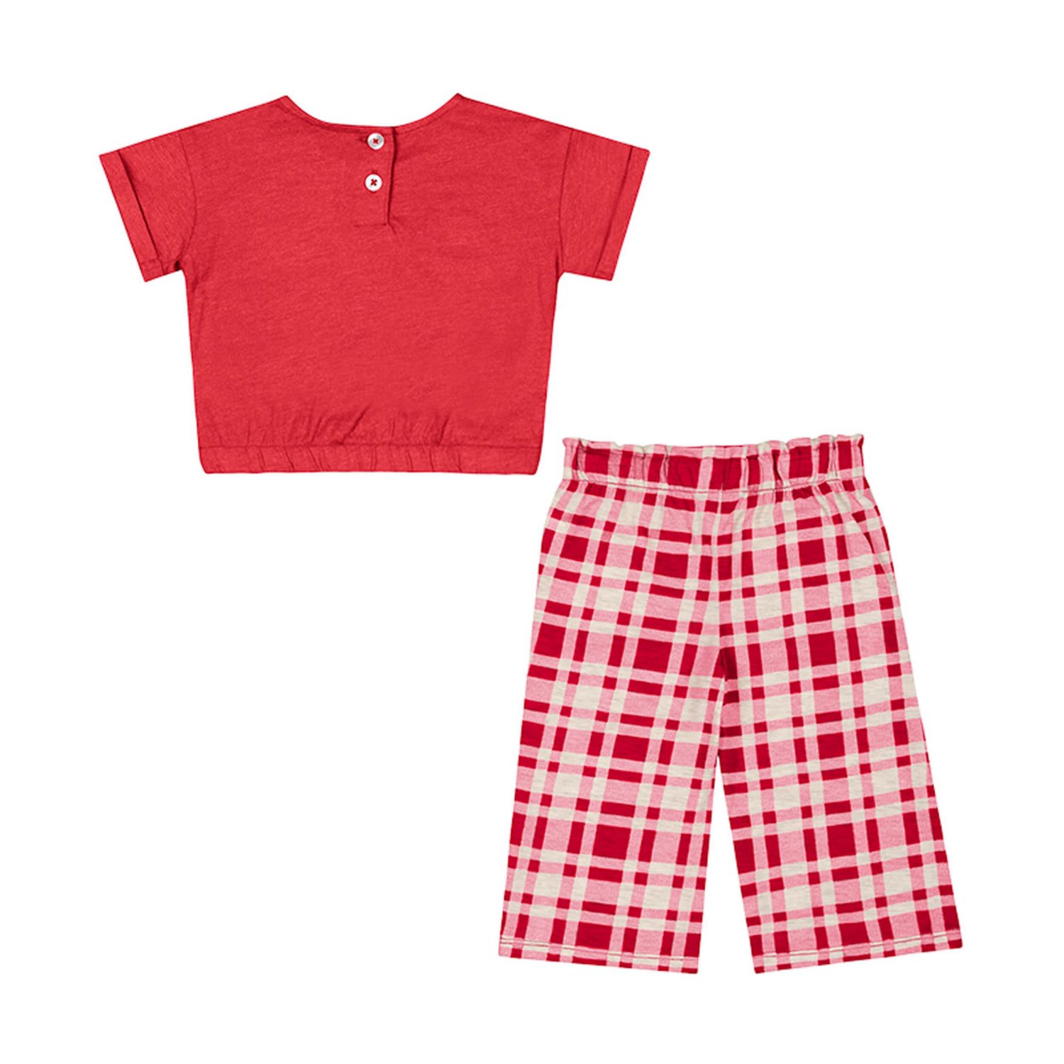 Girls Infant Colosseum Ohio State Buckeyes Sky Castle Two-Piece T-Shirt and Pants Set - view number 2