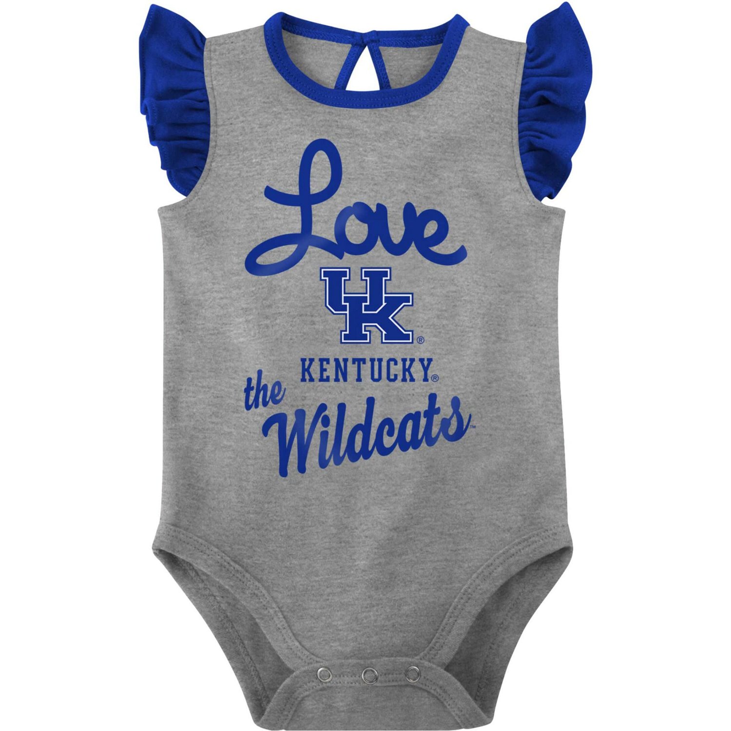 Girls Newborn  /Heather Gray Kentucky Wildcats Spread the Love 2-Pack Bodysuit Set - view number 2