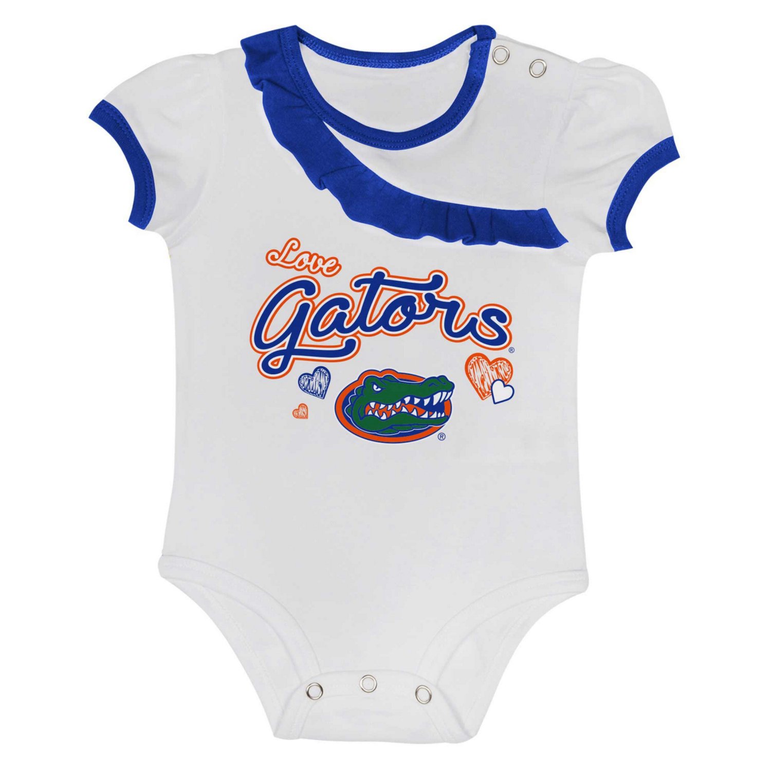 Girls Newborn  Florida Gators Two-Piece Love My Team Bodysuit  Skirt Set                                                         - view number 2