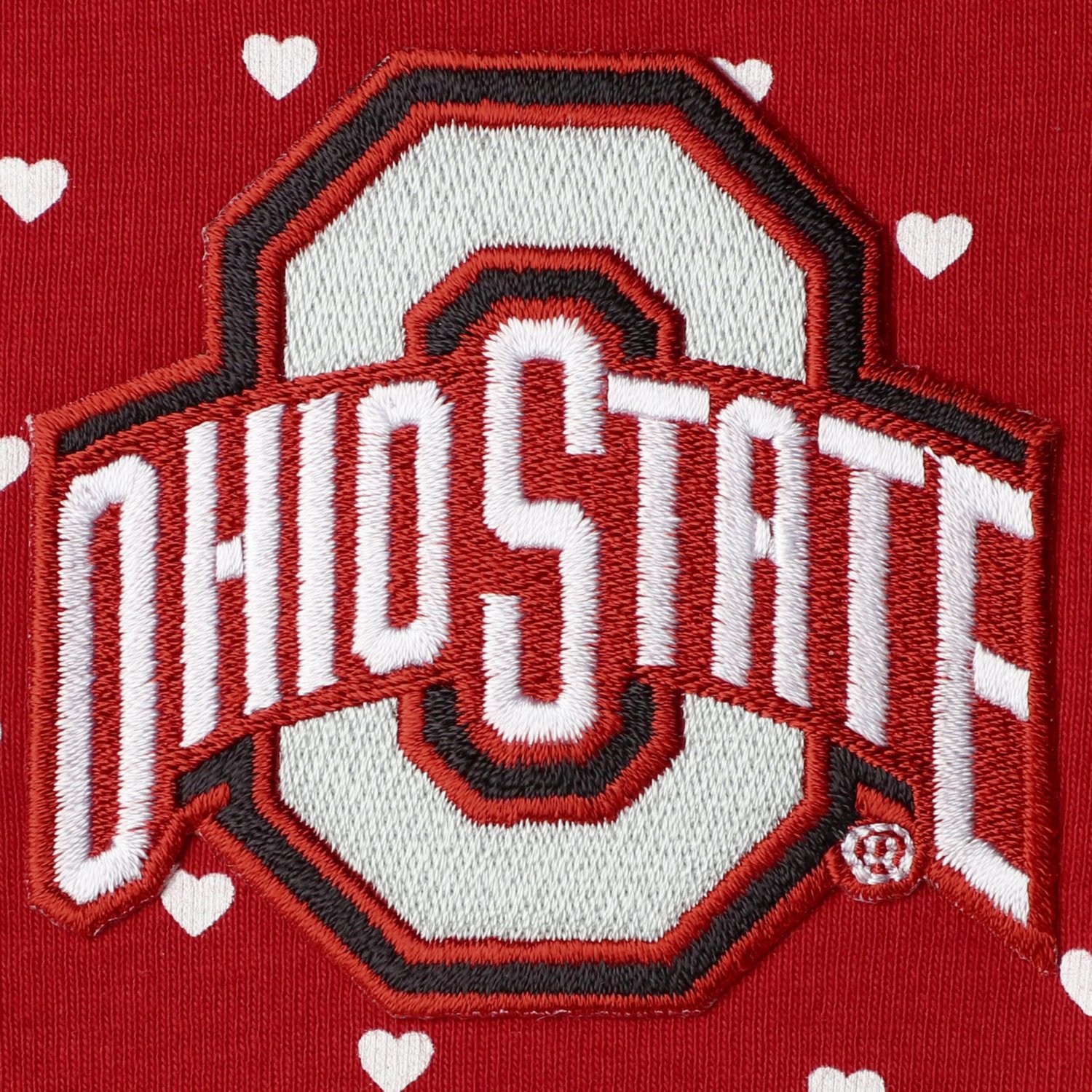 Girls Newborn  Ohio State Buckeyes Hearts Bodysuit and Headband Set - view number 2