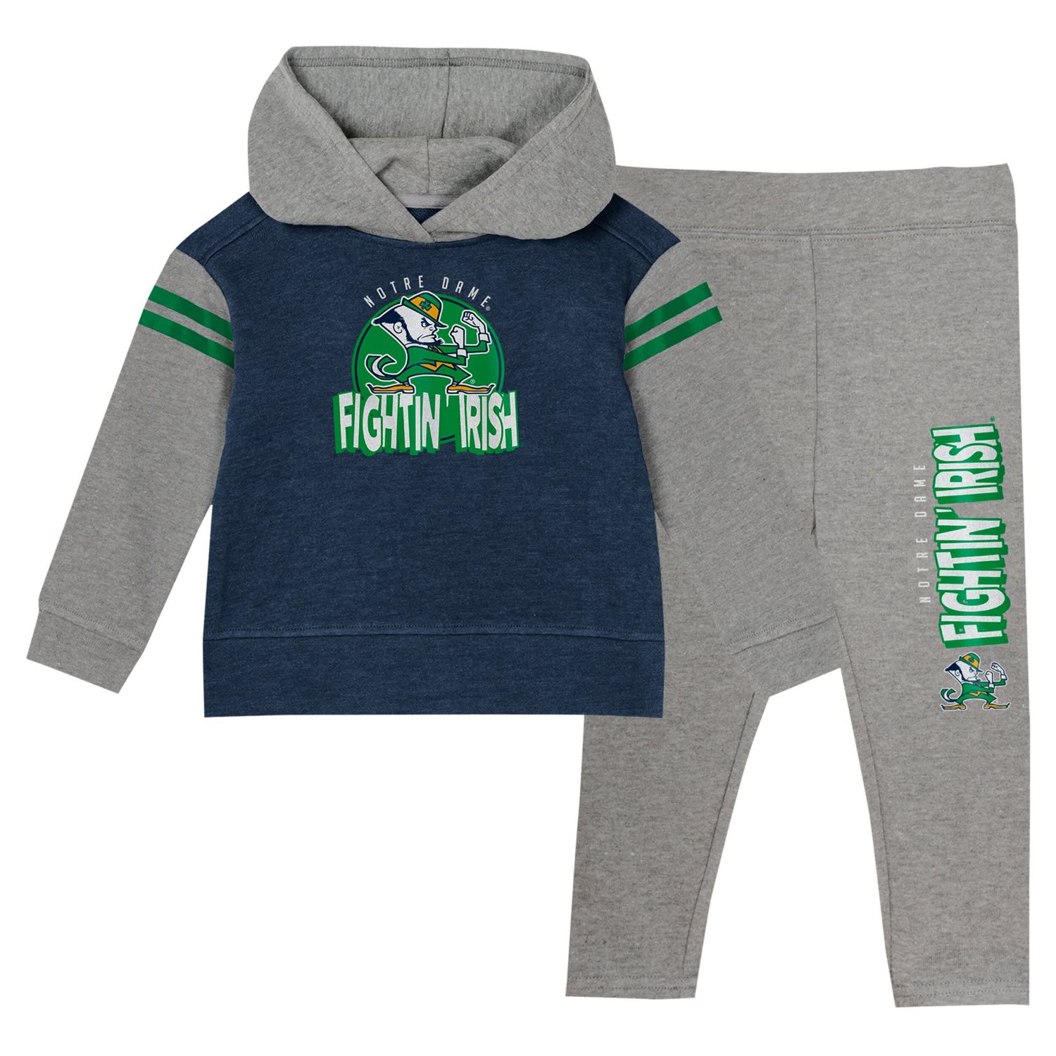 Girls Notre Dame Fighting Irish Clubhouse Pullover Hoodie  Legging Set