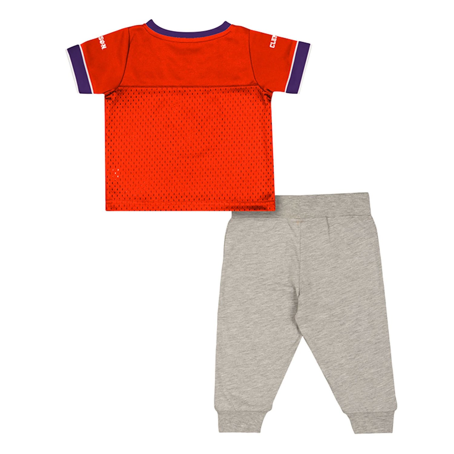 Infant  Newborn Colosseum Clemson Tigers Nothing But the Hits Two-Piece Football Set - view number 2