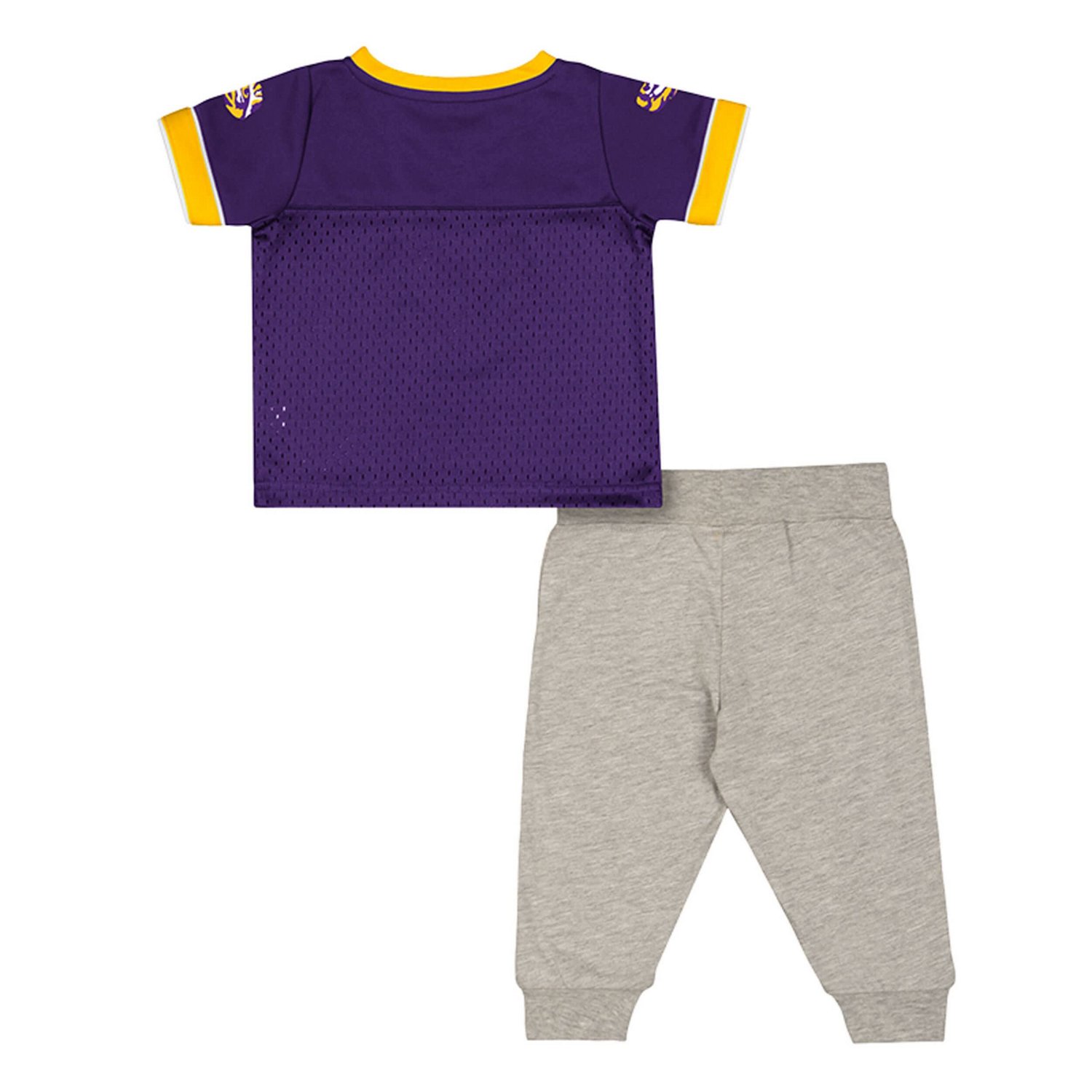 Infant  Newborn Colosseum LSU Tigers Nothing But the Hits Two-Piece Football Set - view number 2