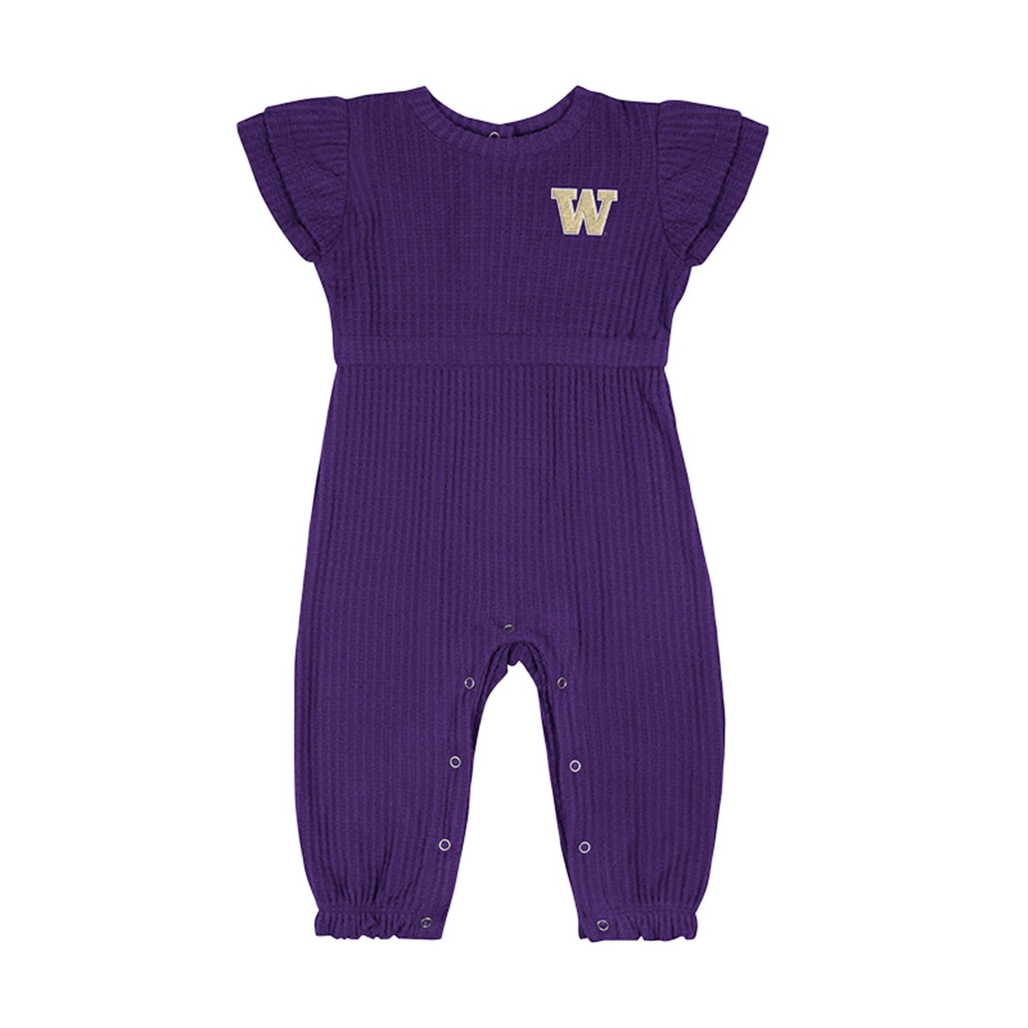 Infant Colosseum Washington Huskies Beautopia Waffle Knit Romper - view number 2
