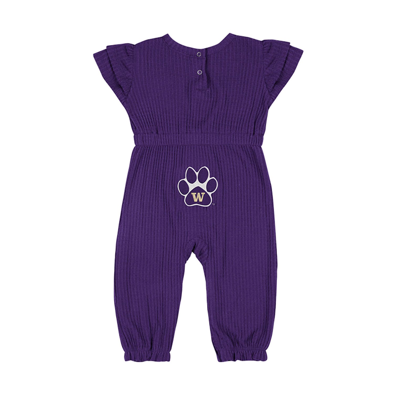 Infant Colosseum Washington Huskies Beautopia Waffle Knit Romper - view number 3