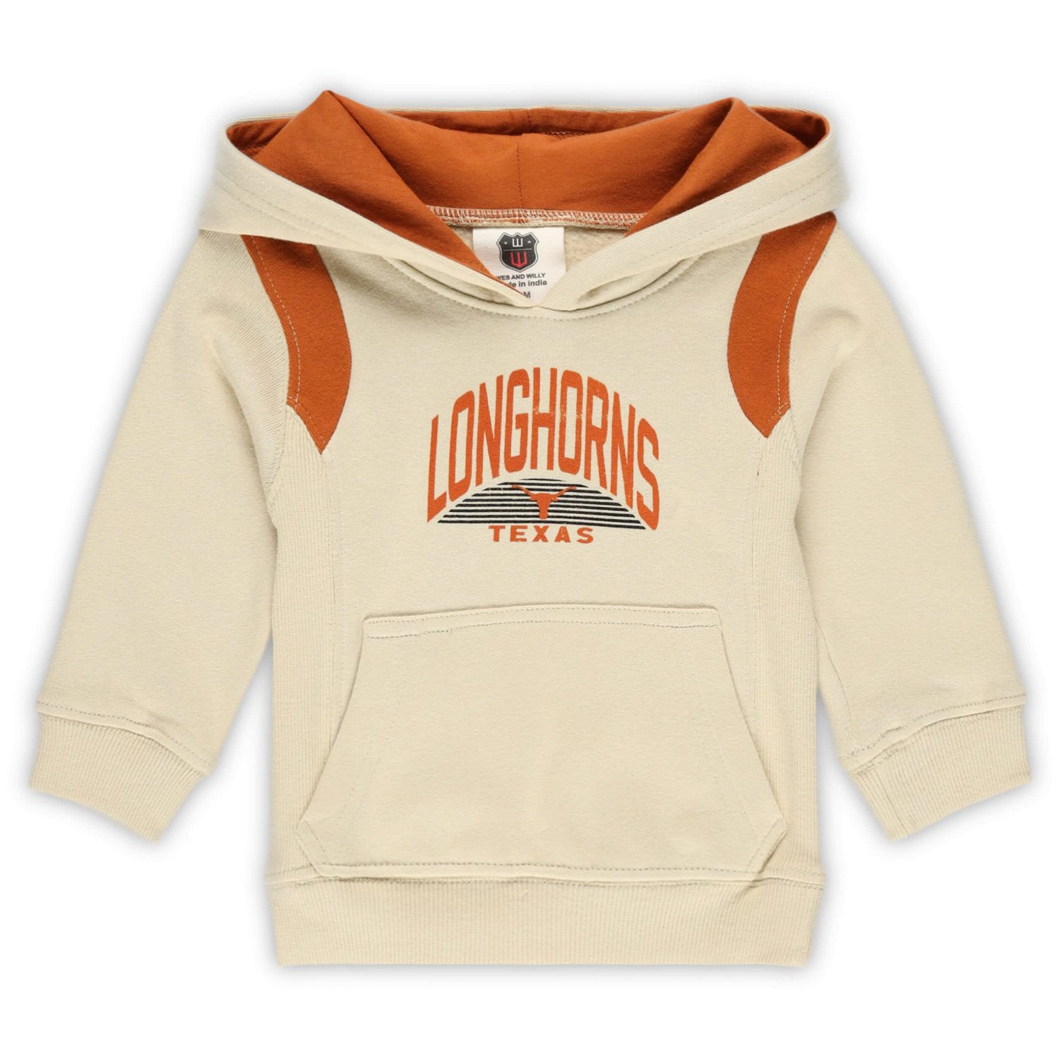 Infant Wes  Willy Texas Longhorns Colorblock Pullover Hoodie and Sweatpants Set - view number 2