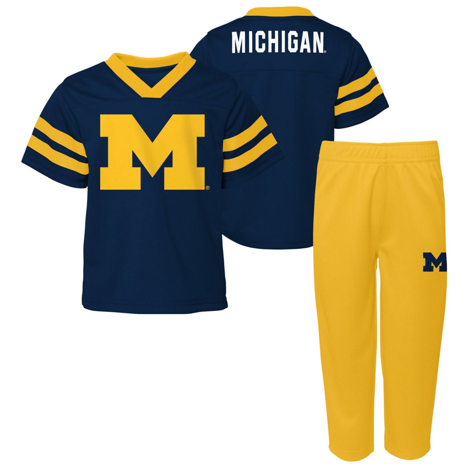 Michigan Wolverines Two-Piece Red Zone Jersey  Pants Set - view number 1
