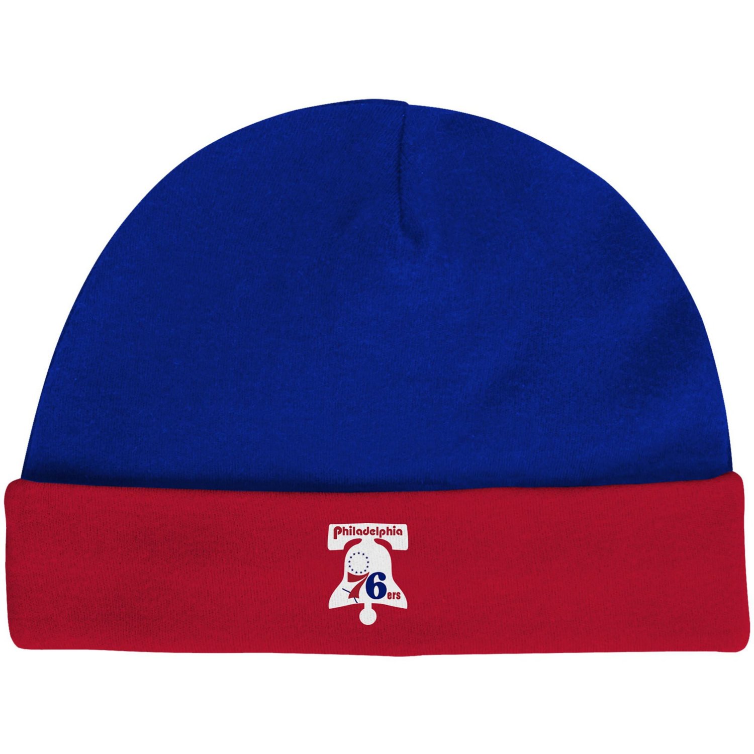 Mitchell  Ness Red Philadelphia 76ers Hardwood Classics Bodysuits Cuffed Knit Hat Set