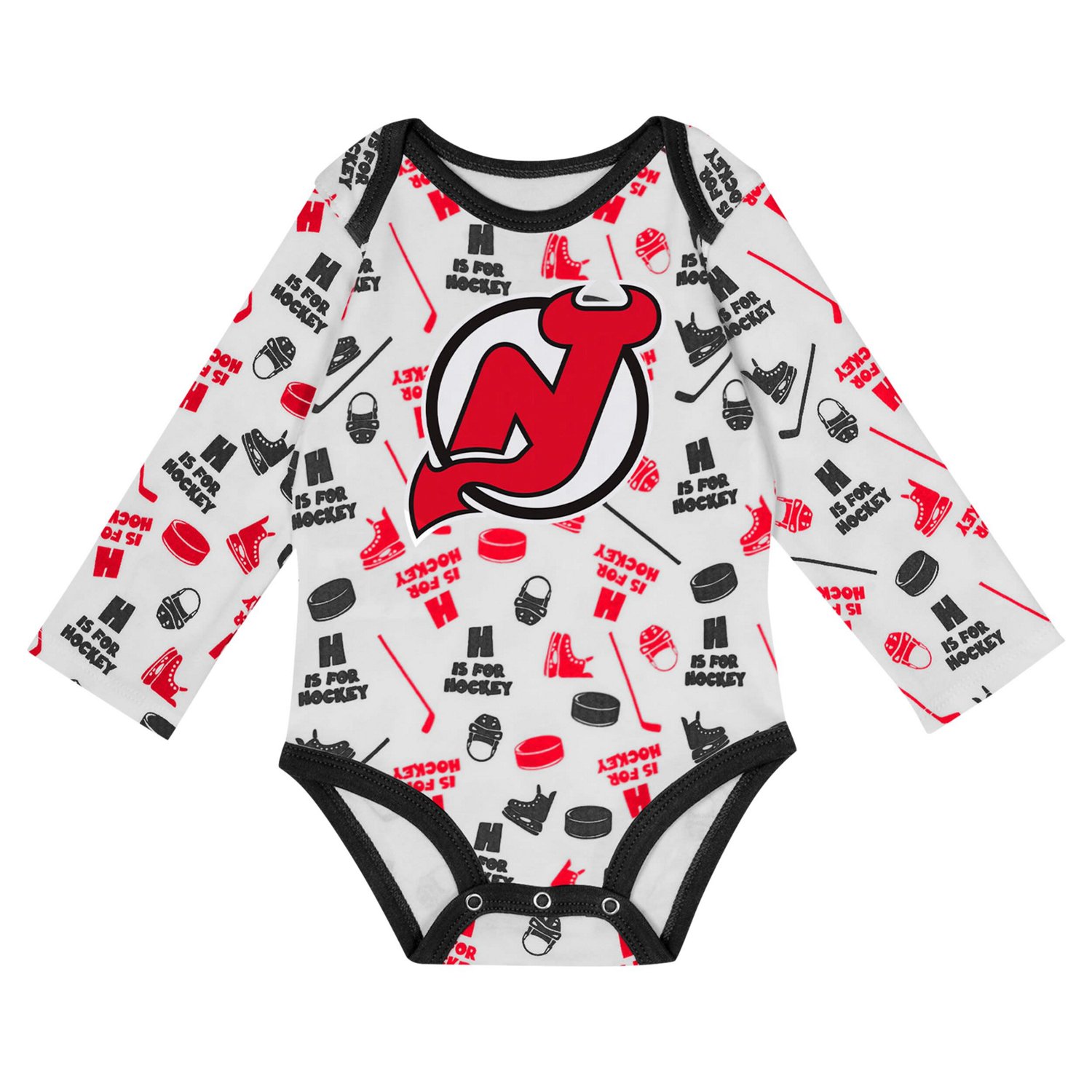 New Jersey Devils Quick Learner Long Sleeve Bodysuit - view number 2