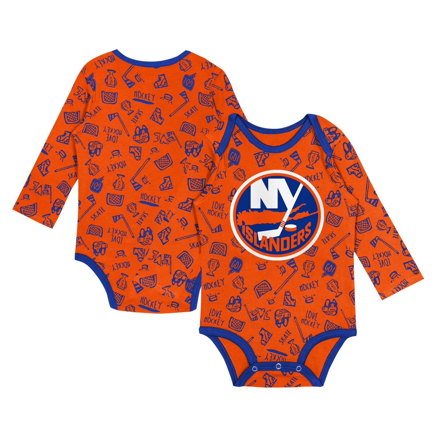 New York Islanders Dynamic Defender Long Sleeve Bodysuit                                                                         - view number 1