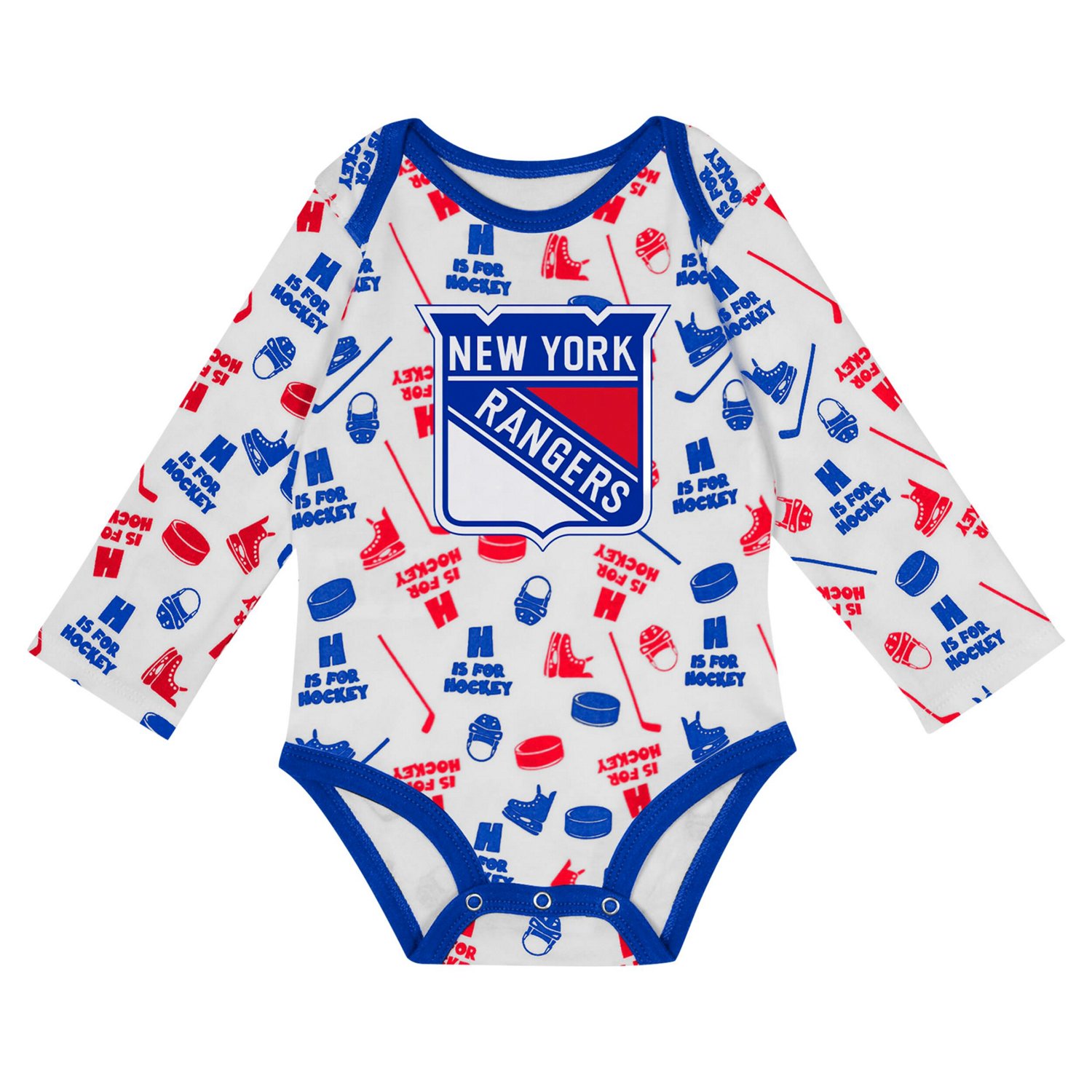New York Rangers Quick Learner Long Sleeve Bodysuit - view number 2