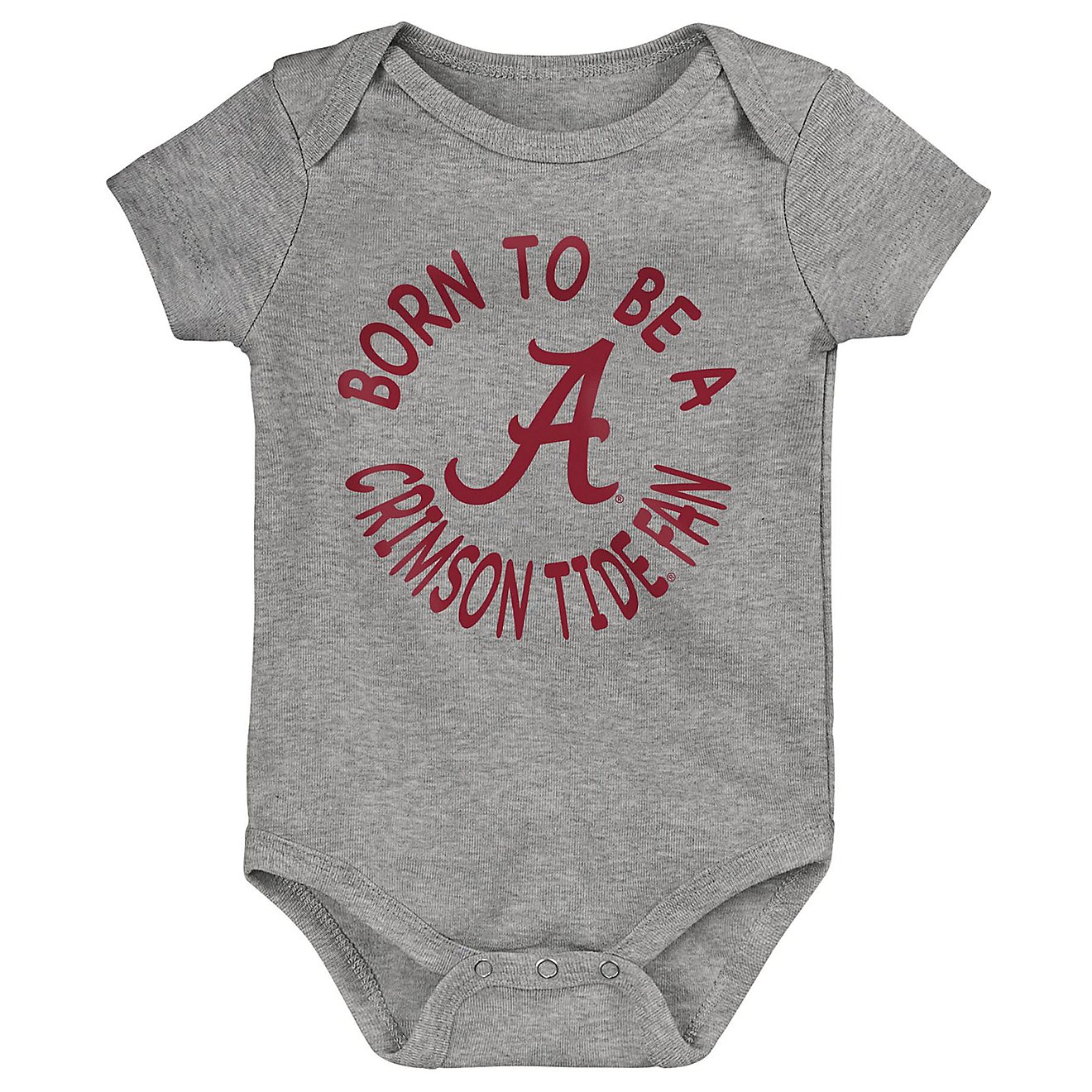 Newborn  //Heather Gray Alabama Tide 3-Pack Born To Be Bodysuit Set                                                              - view number 4