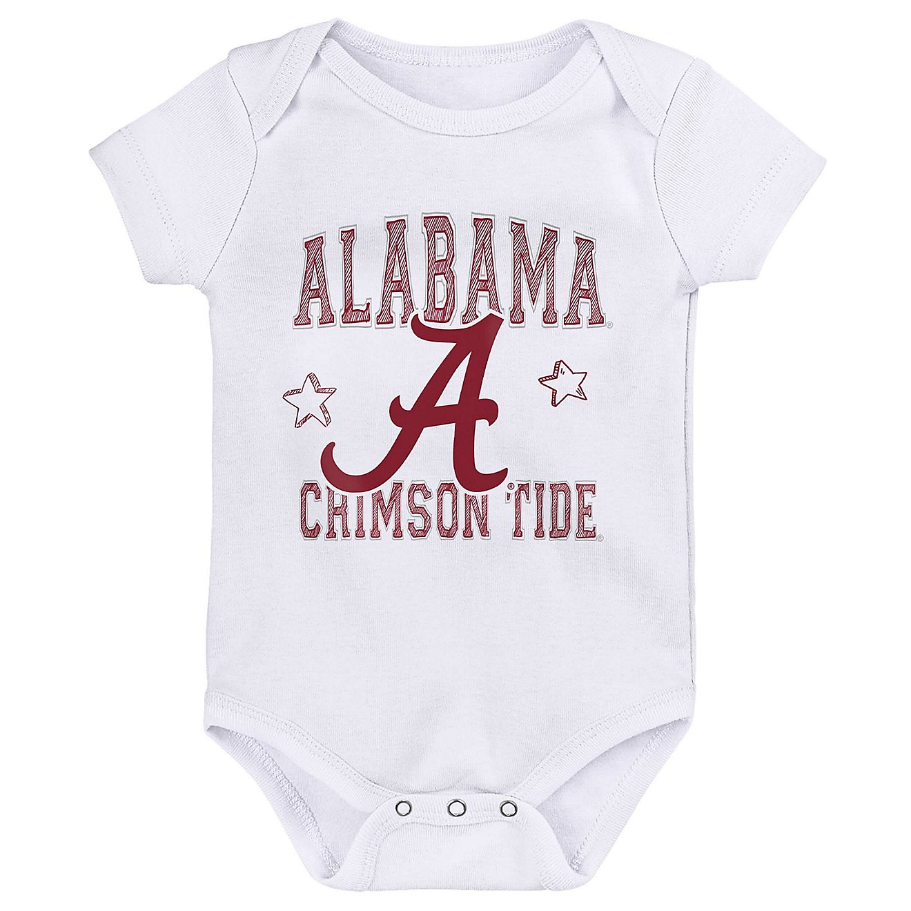 Newborn  //Heather Gray Alabama Tide 3-Pack Born To Be Bodysuit Set                                                              - view number 3