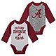 Newborn  /Gray Alabama Crimson Tide 2-Pack Play Time Long Sleeve Bodysuit Set                                                    - view number 1 selected