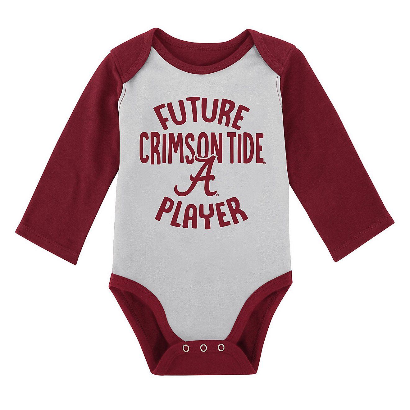 Newborn  /Gray Alabama Crimson Tide 2-Pack Play Time Long Sleeve Bodysuit Set                                                    - view number 2