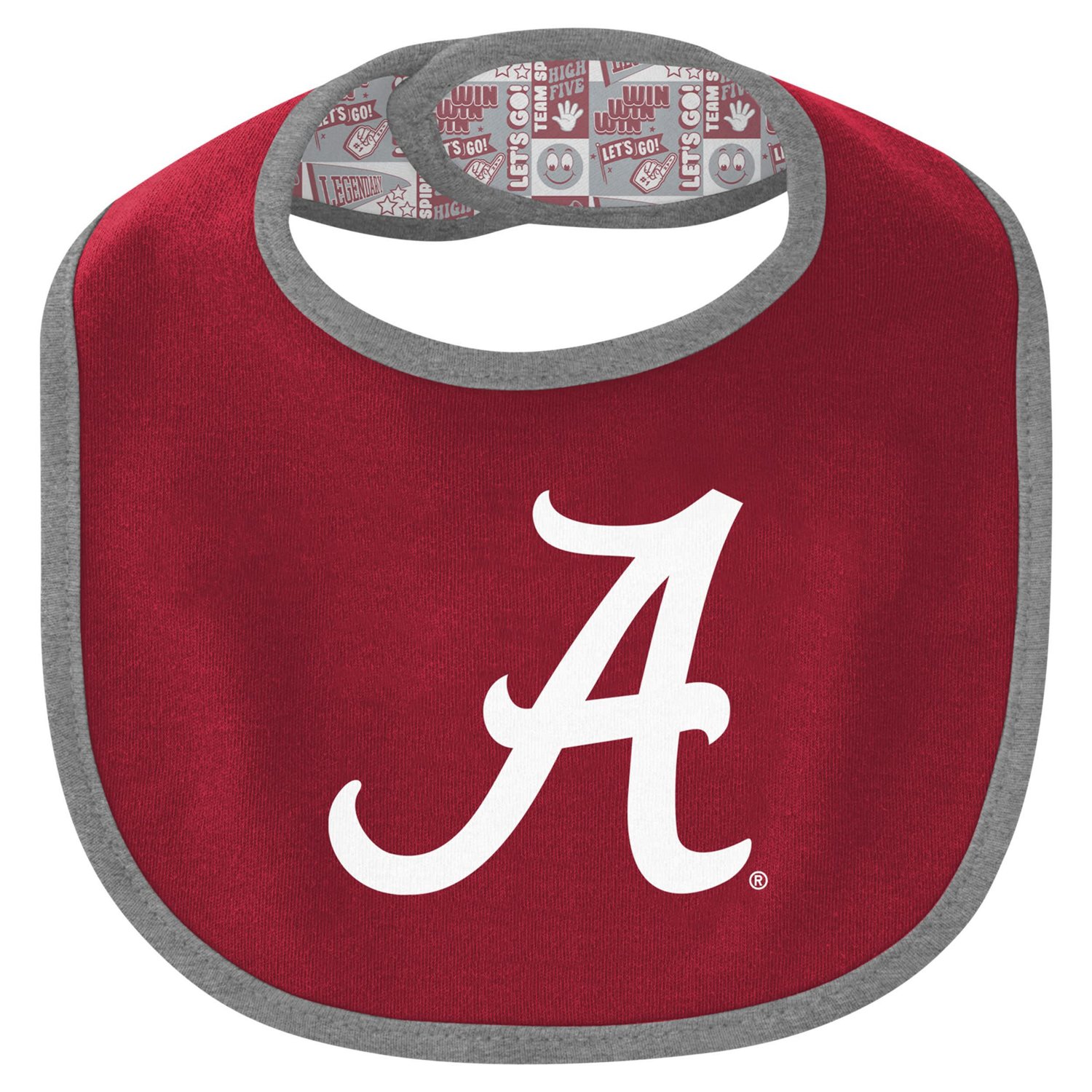 Newborn  Alabama Tide Dynamic Duo Bodysuit Bib Cuffed Knit Hat Set
