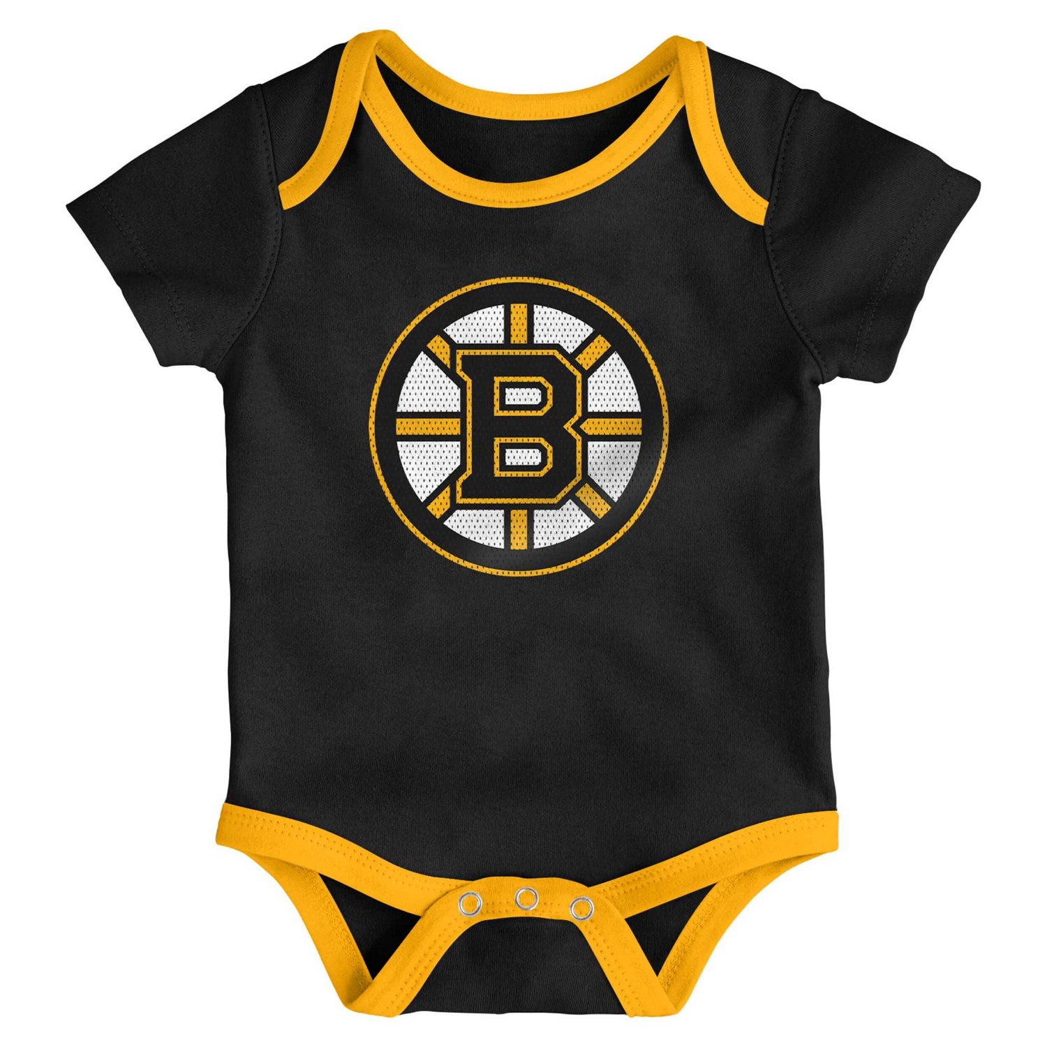 Newborn  Boston Bruins Legend Three-Piece Bodysuit Set