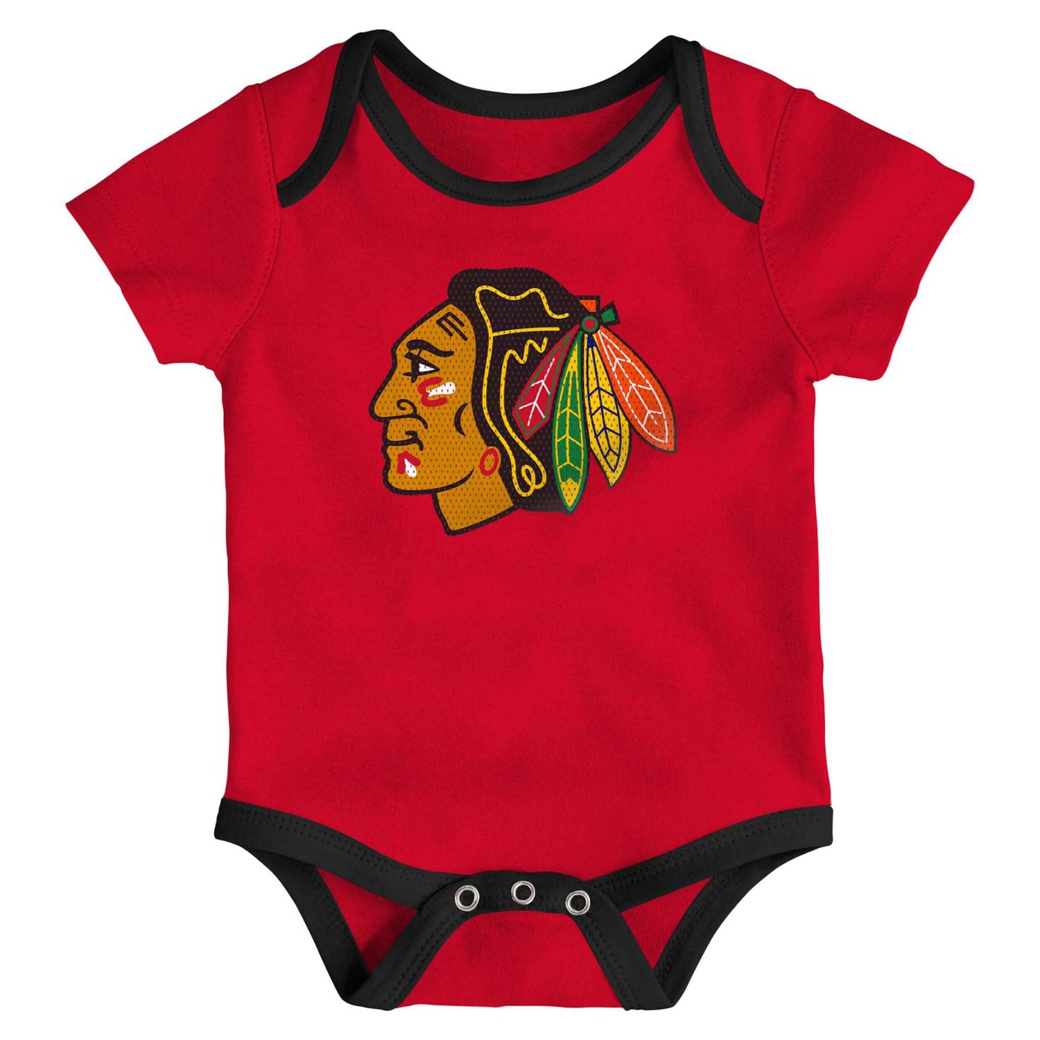 Newborn  Chicago Blackhawks Legend Three-Piece Bodysuit Set