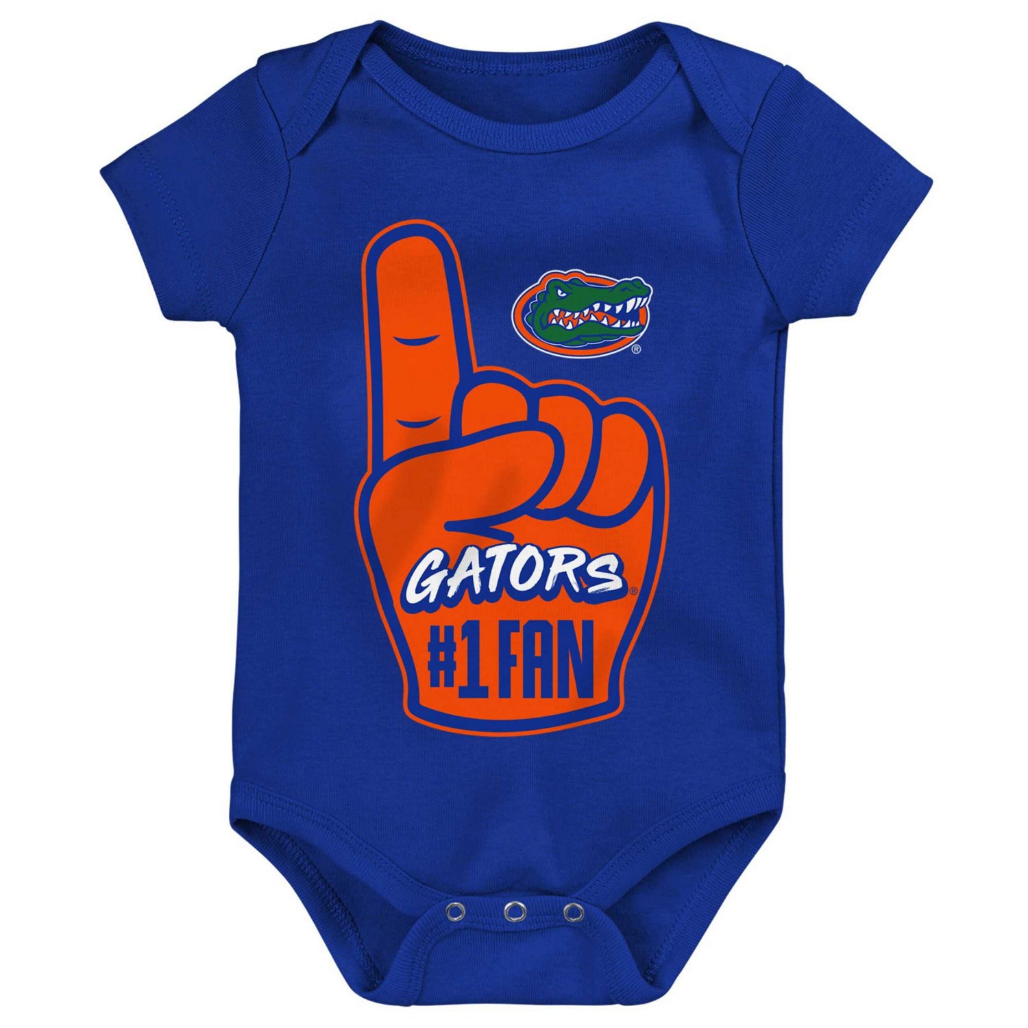 Newborn  Florida Gators 1 Fan Foam Finger Bodysuit