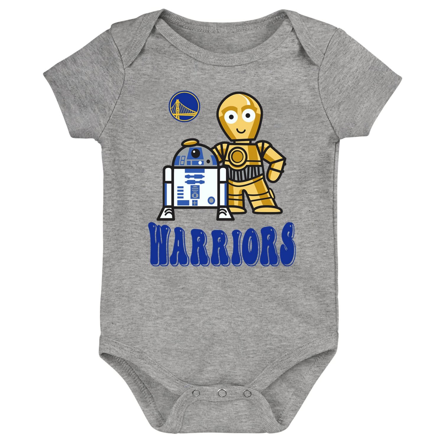 Newborn  Golden State Warriors Star Wars R2-D2  C-3PO Best Buds Bodysuit