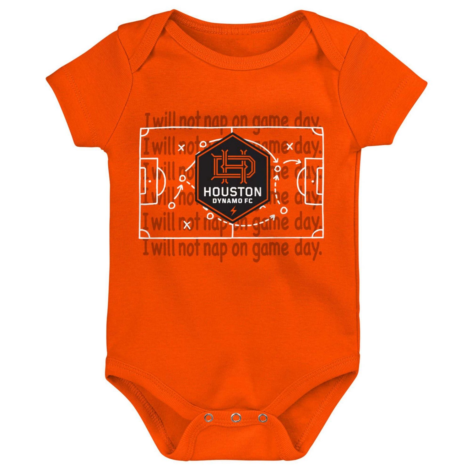Newborn  Infant Black Gray Houston Dynamo FC 3-Pack Bodysuit Set - view number 3