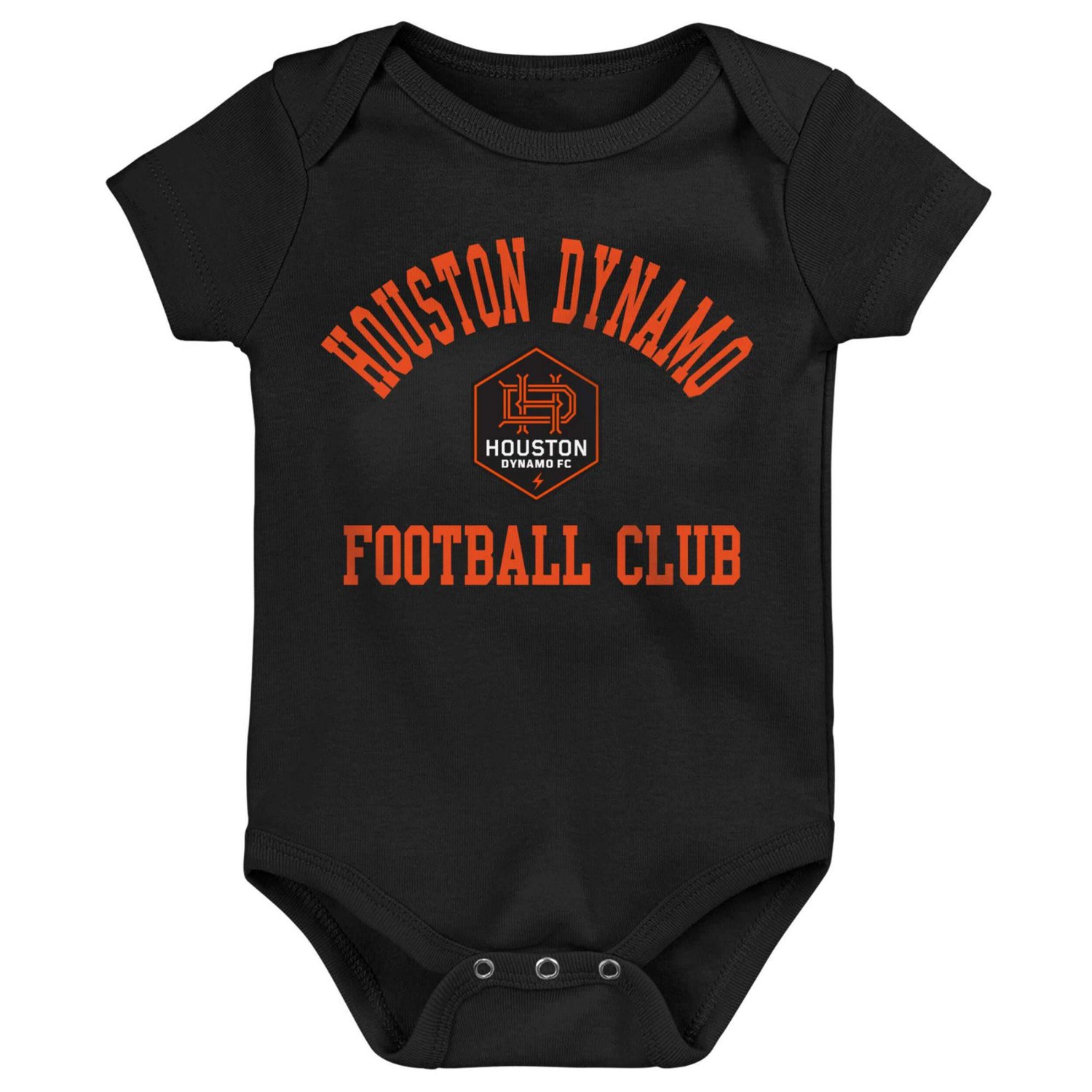 Newborn  Infant Black Gray Houston Dynamo FC 3-Pack Bodysuit Set - view number 2