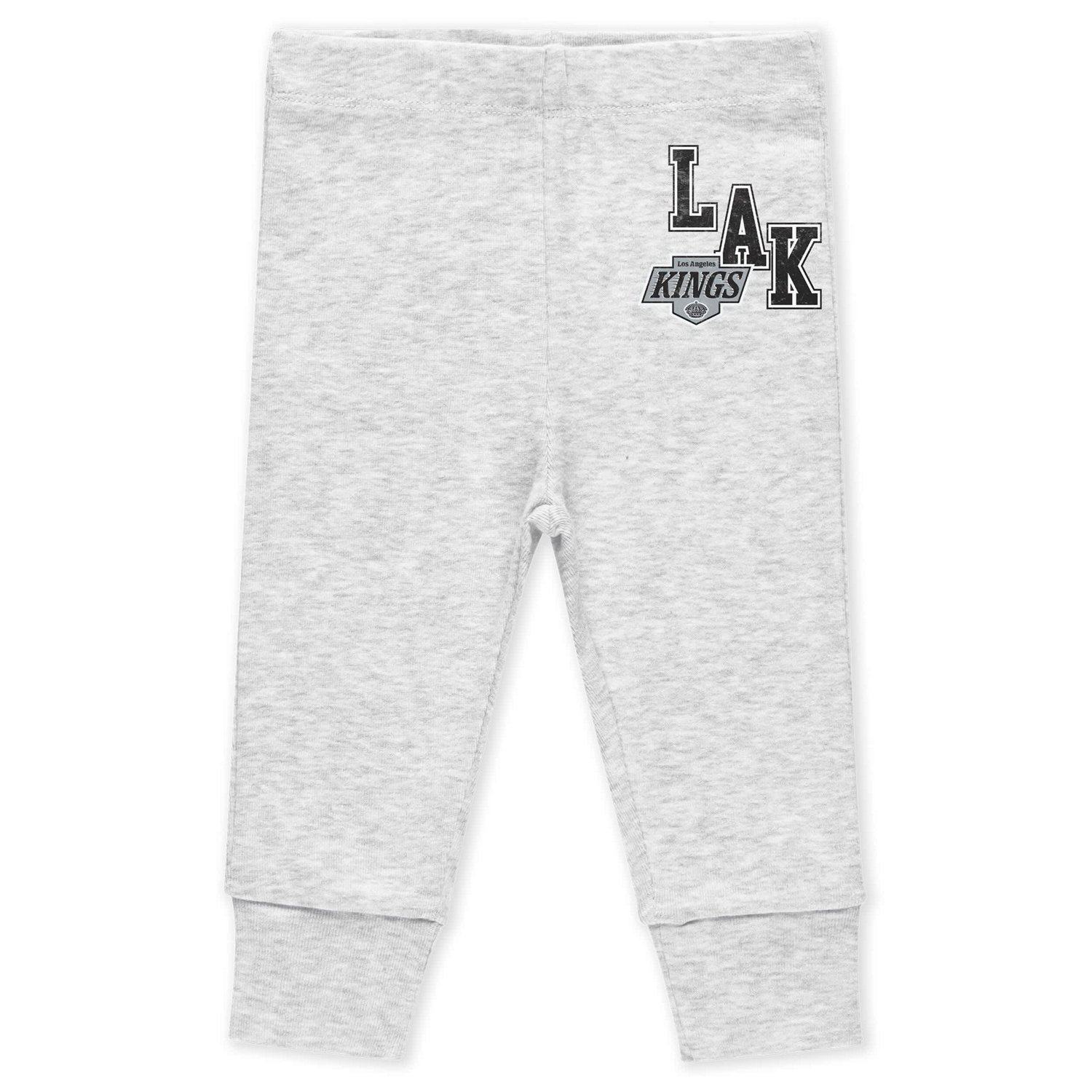Newborn  Infant WEAR by Erin Andrews Los Angeles Kings Turn Me Around Bodysuits  Pants 3-Piece Set                               - view number 4