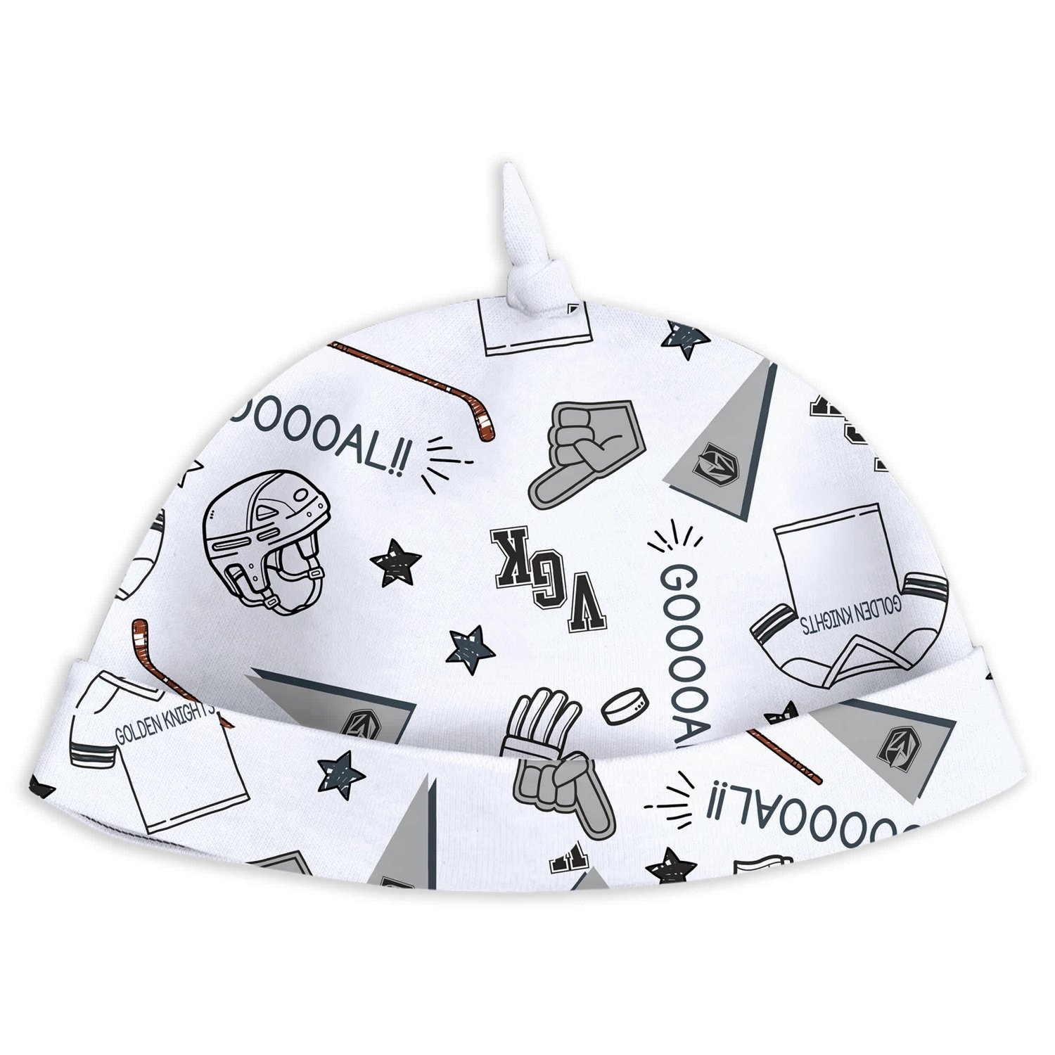 Newborn  Infant WEAR by Erin Andrews Vegas Golden Knights Sleep and Play Sleeper Set with Bib