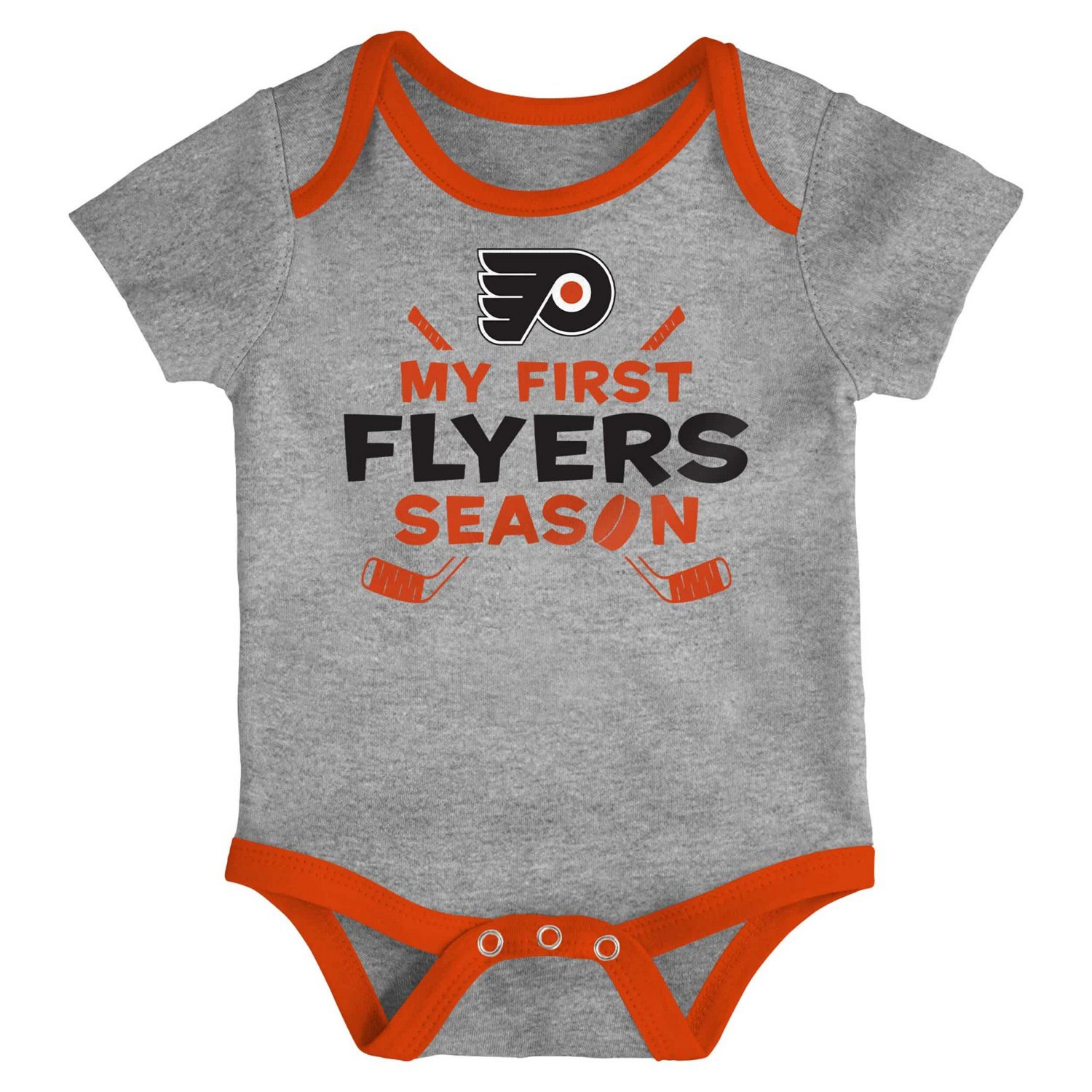 Newborn  Philadelphia Flyers Legend Three-Piece Bodysuit Set
