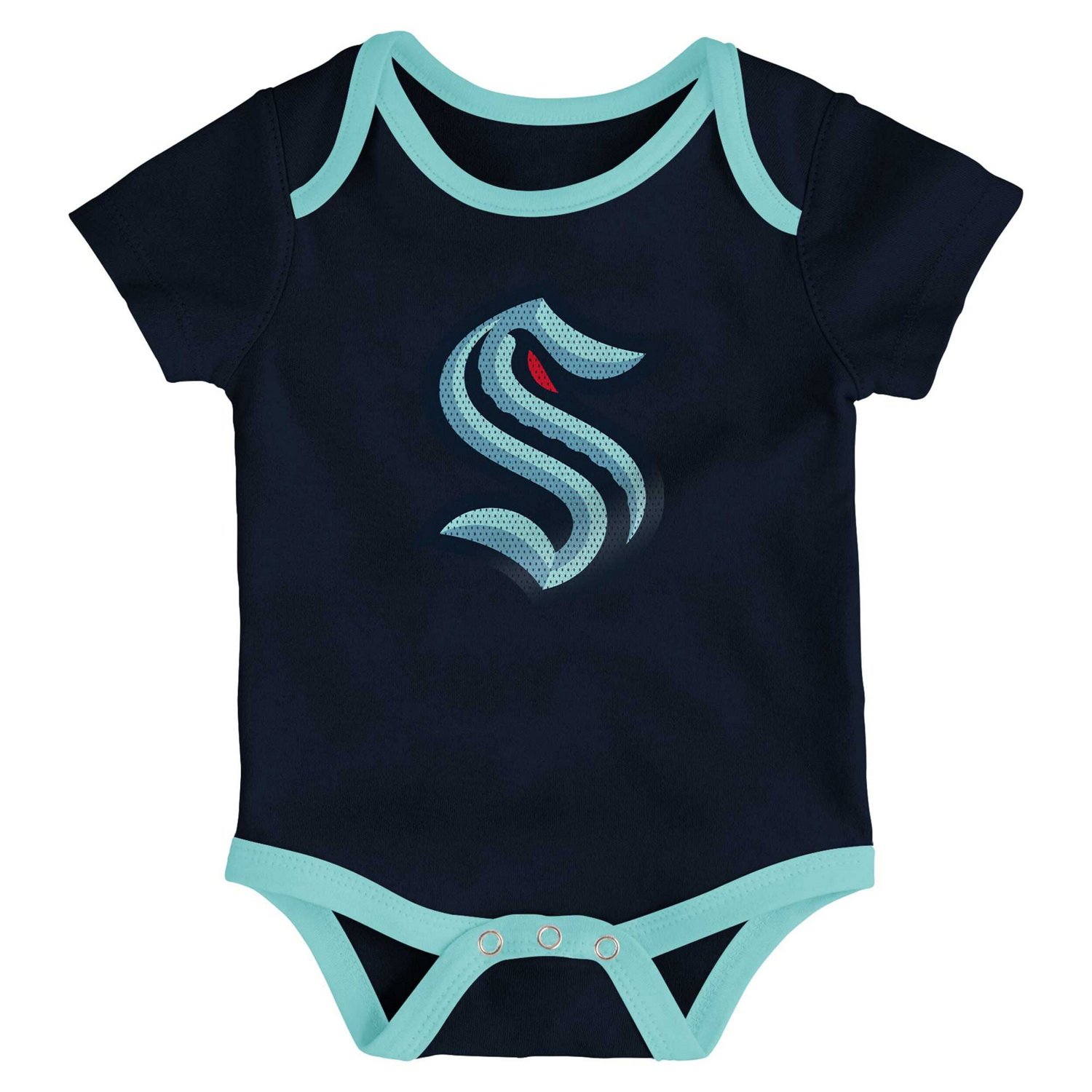 Newborn  Seattle Kraken Legend Three-Piece Bodysuit Set - view number 2